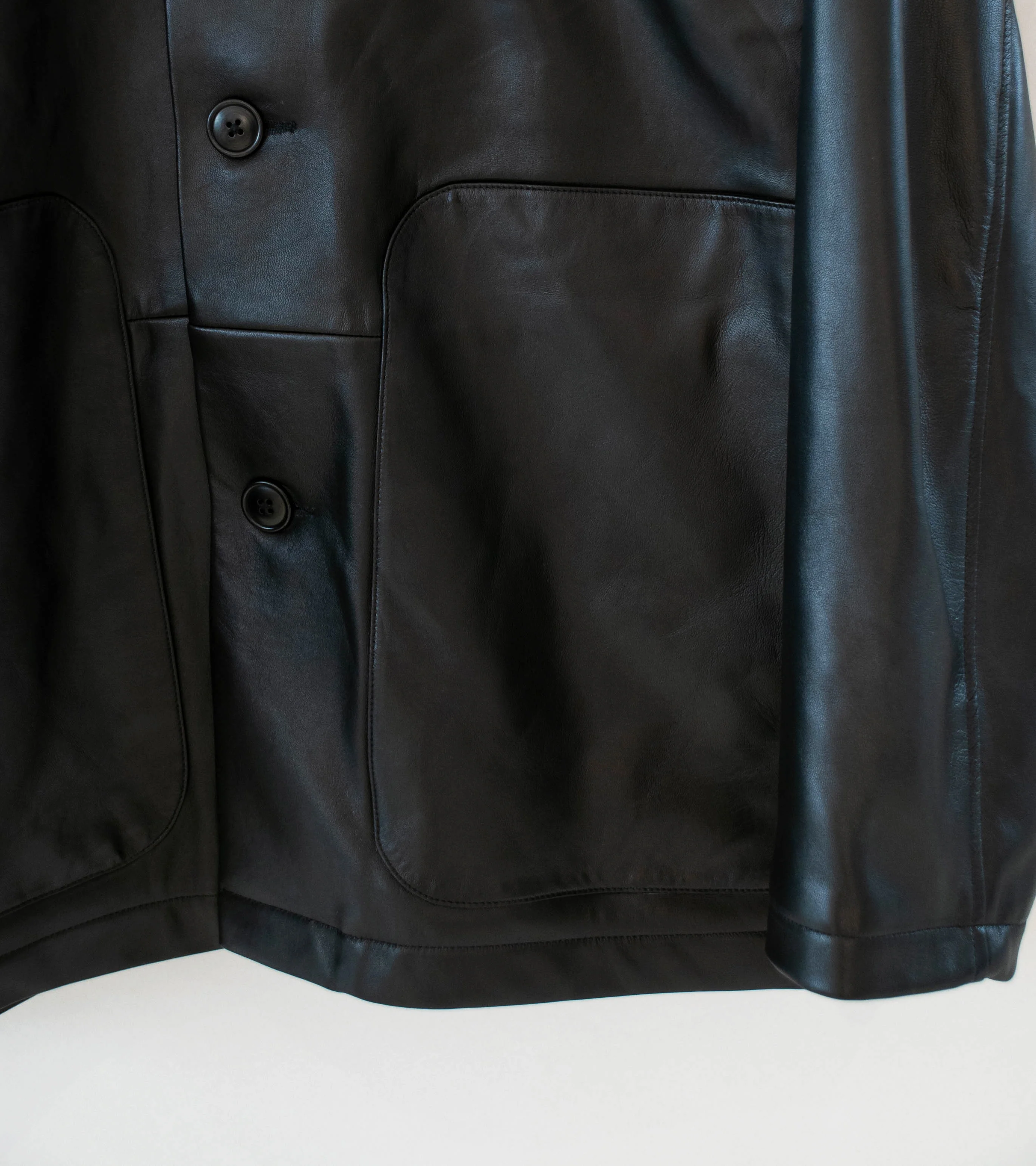 Arpenteur 'Sigma Leather Jacket' (Black) - Image 3