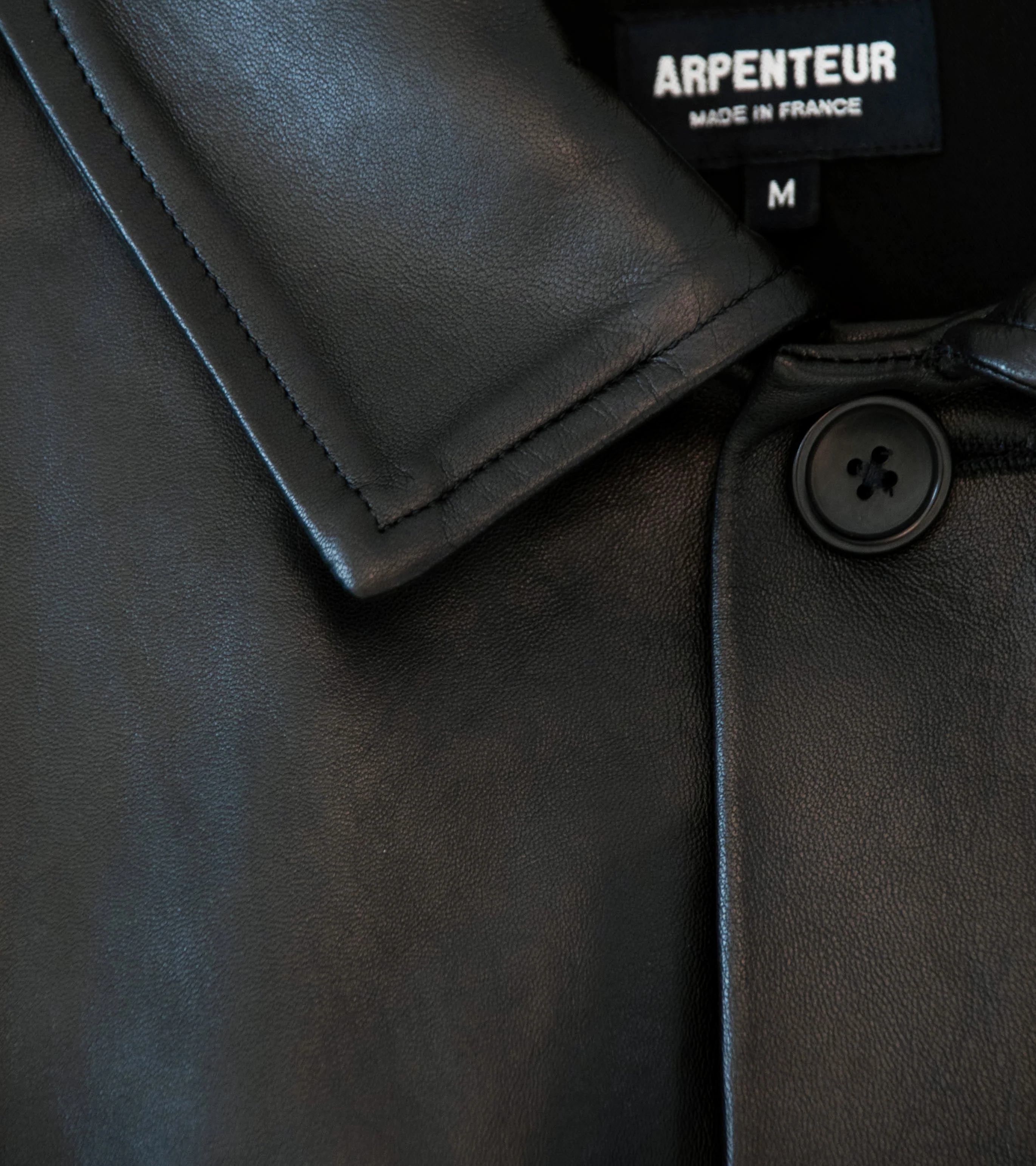 Arpenteur 'Sigma Leather Jacket' (Black) - Image 6