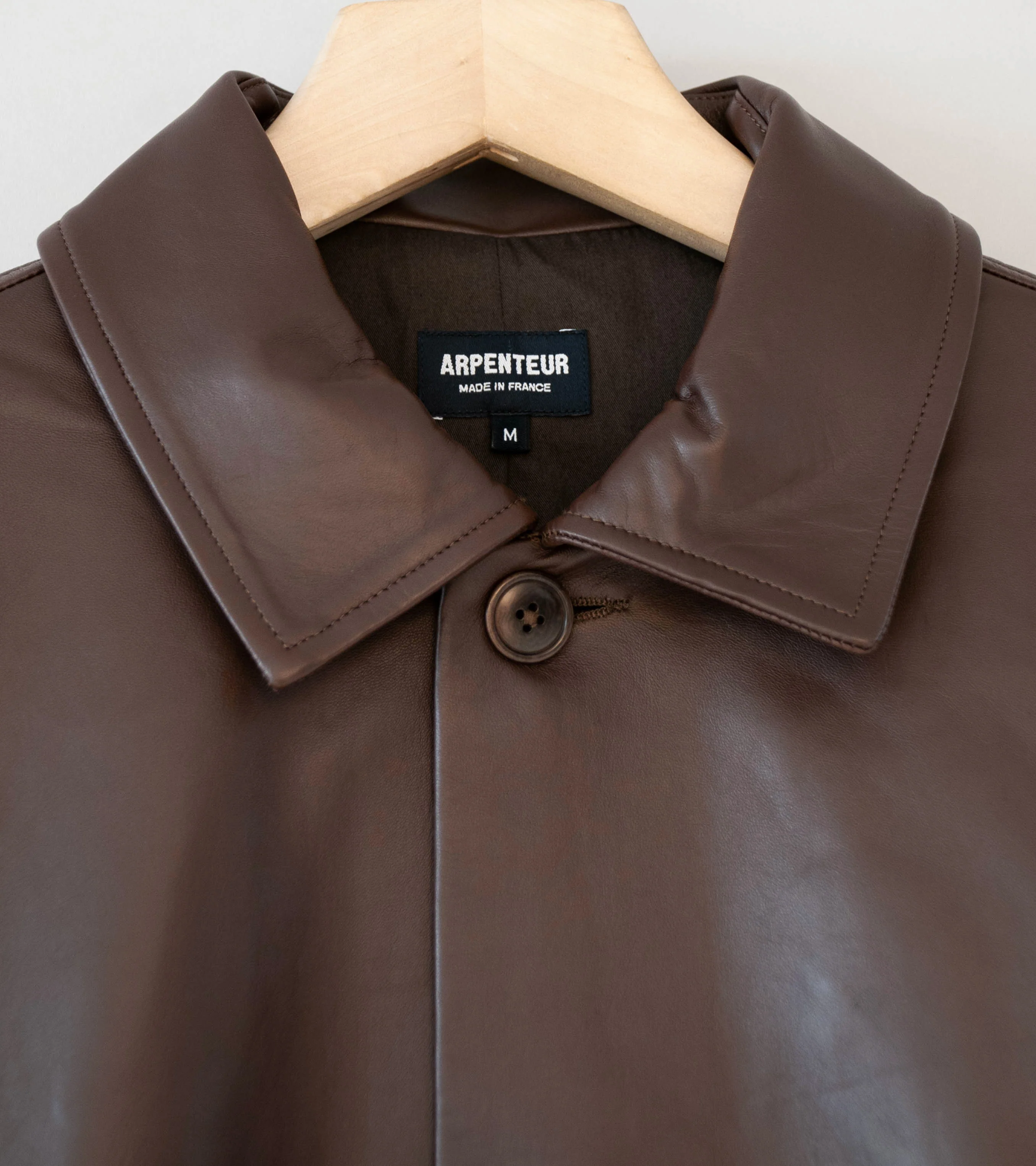 Arpenteur 'Sigma Leather Jacket' (Brown) - Image 5