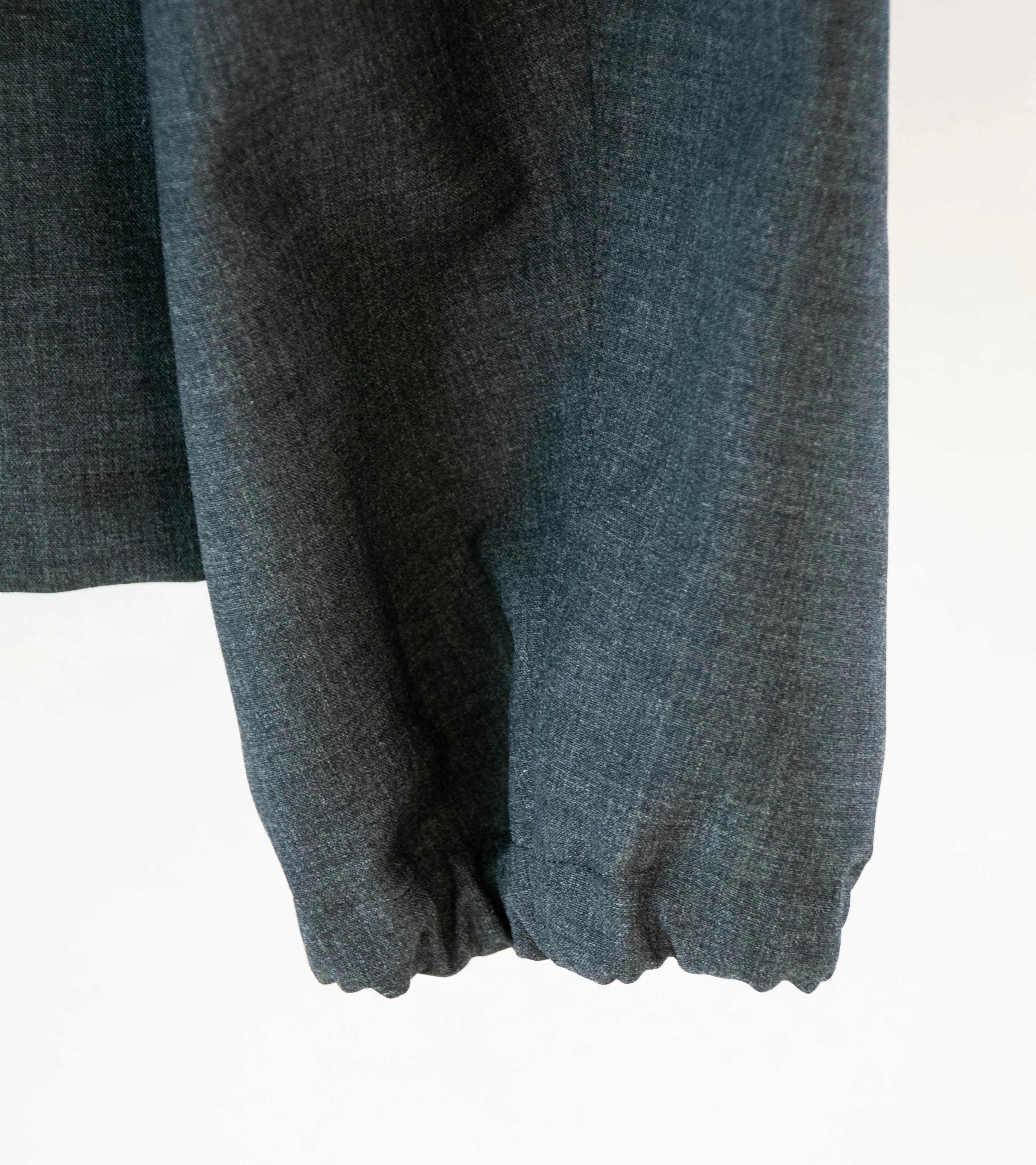 Auralee 'Bonded Tropical Wool Zip Blouson' (Top Charcoal) - Image 5