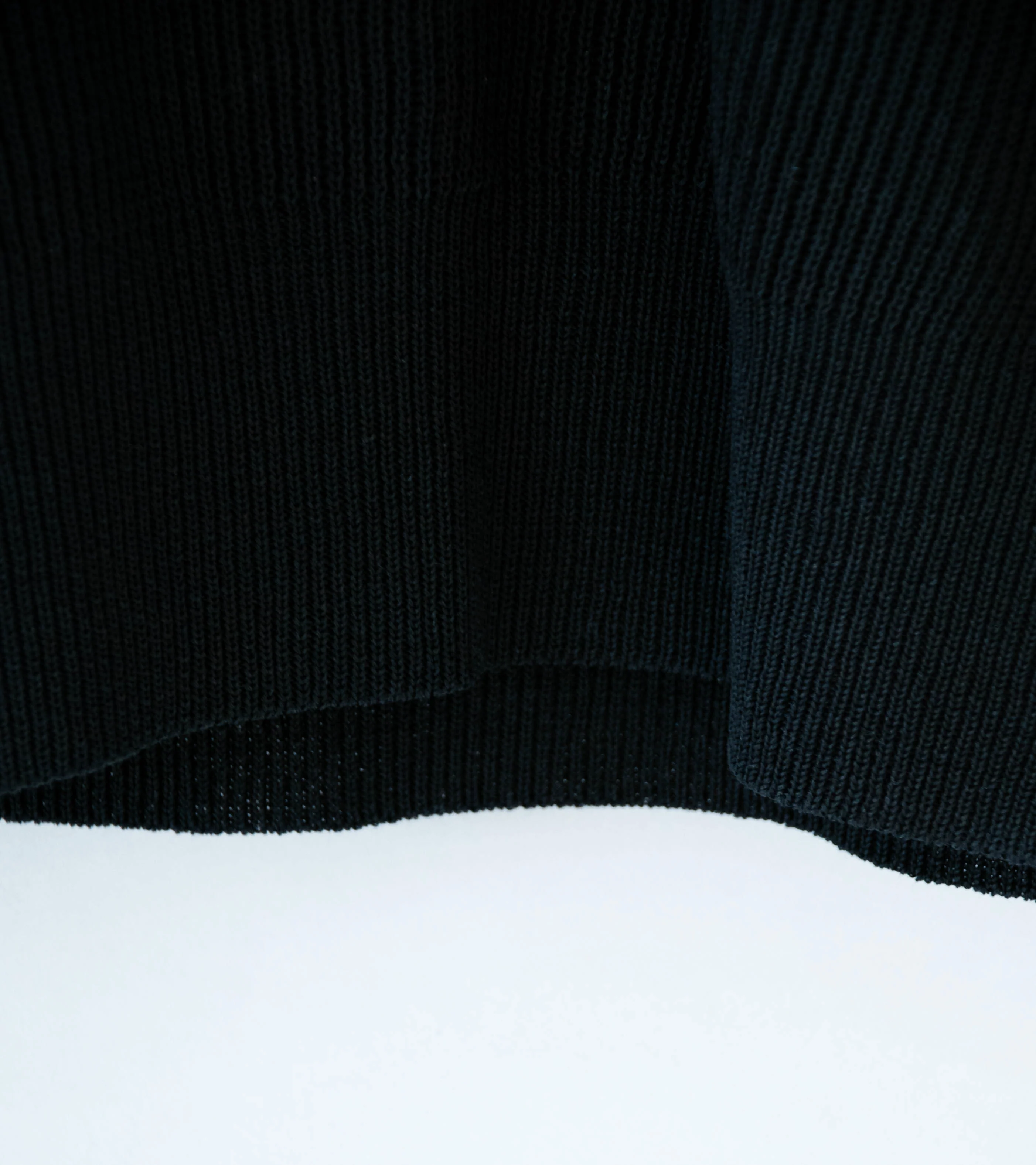 Auralee 'Flat Yarn Rib Knit Vest' (Black) - Image 4