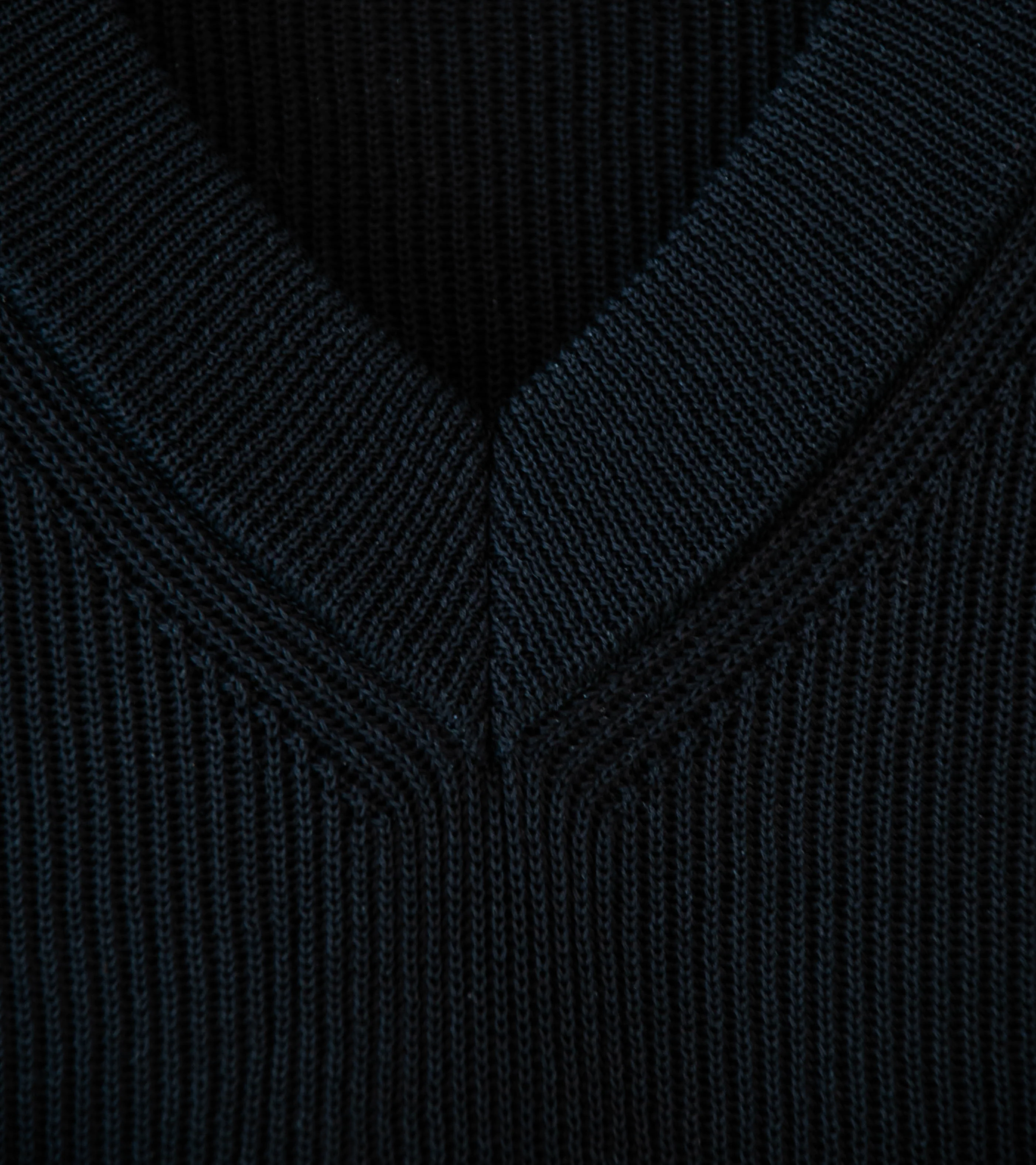 Auralee 'Flat Yarn Rib Knit Vest' (Black) - Image 6