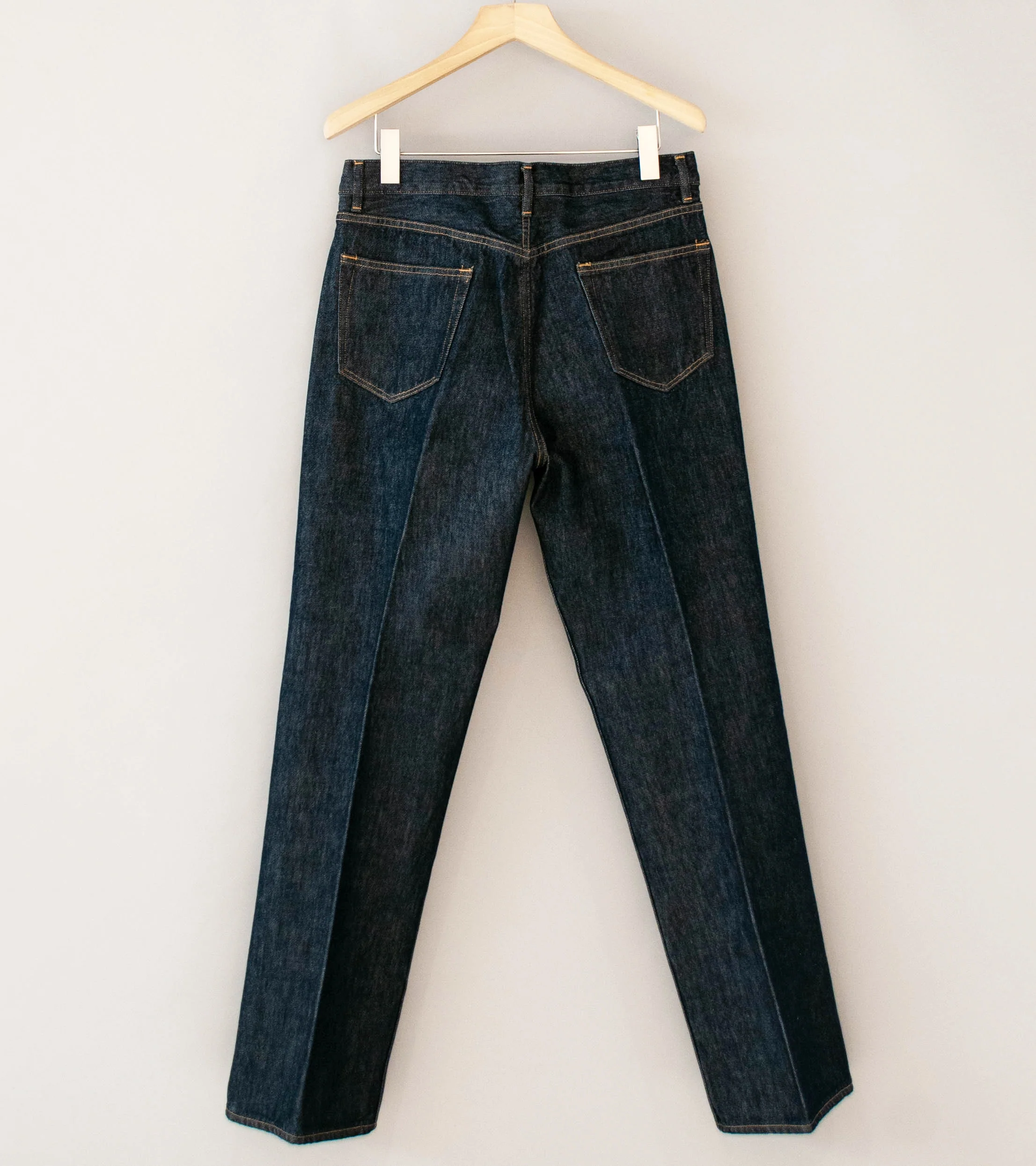 Auralee 'Hard Twist Denim 5P Pants' (Indigo) - Image 5