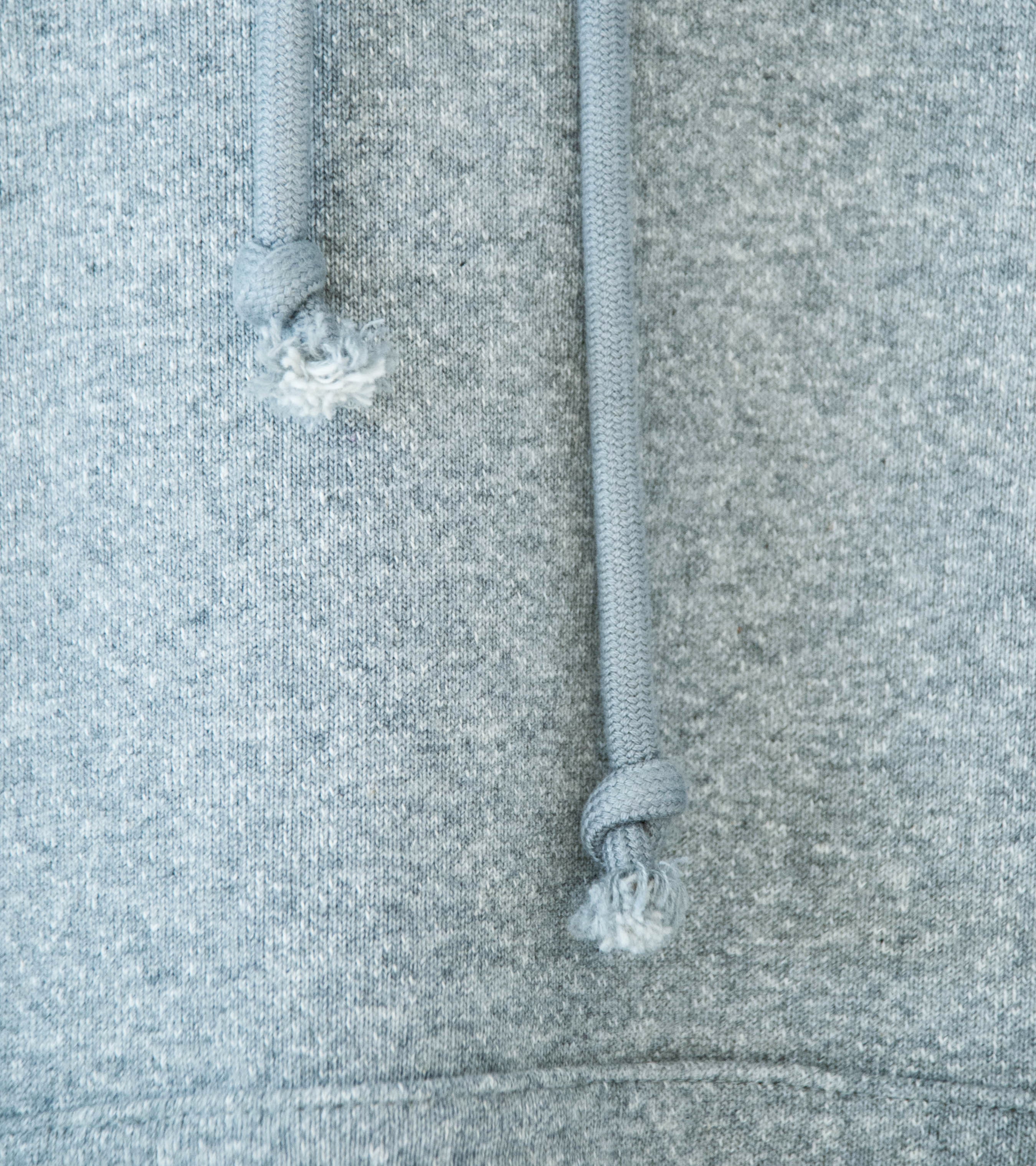 Auralee 'Smooth Soft BD Sweat P/O Parka' (Top Gray / Dusty Blue) - Image 9