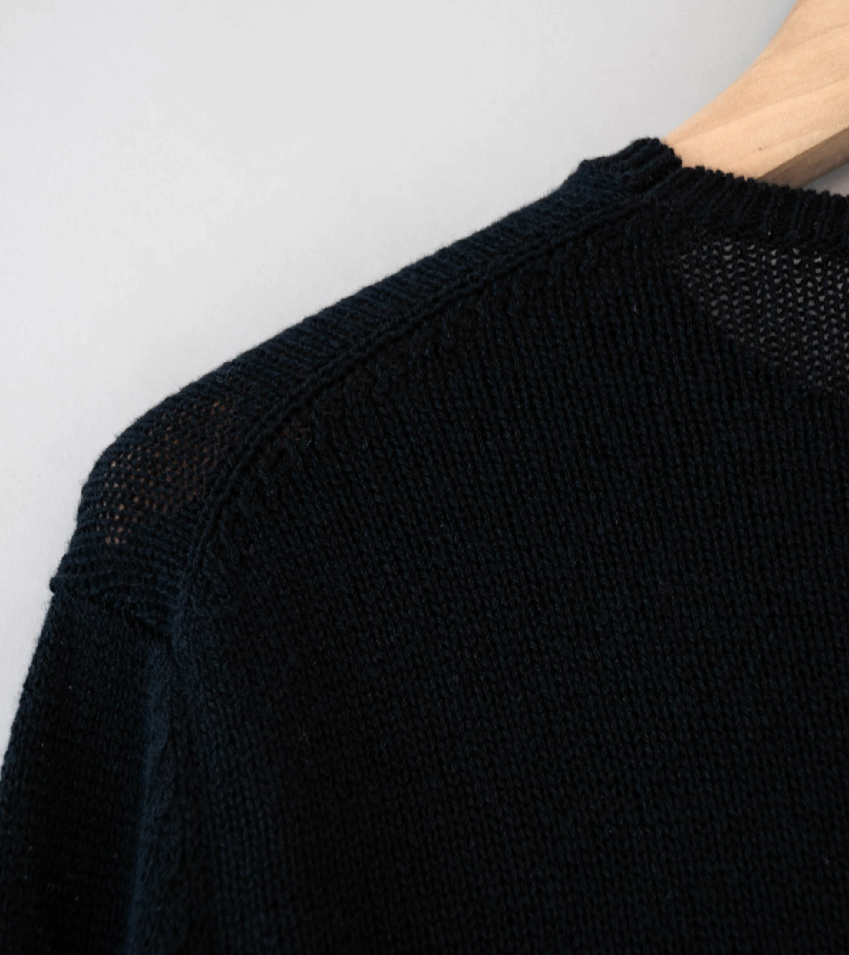 Auralee 'Summer Cashmere Knit P/O' (Black) - Image 9