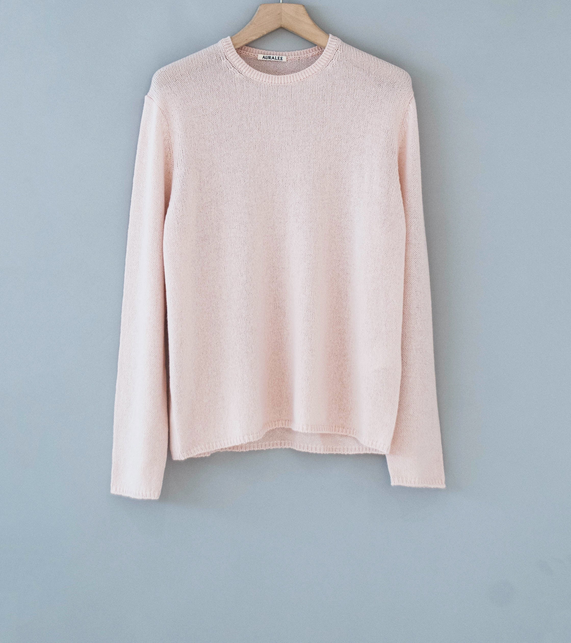 Auralee 'Summer Cashmere Knit P/O' (Light Pink)