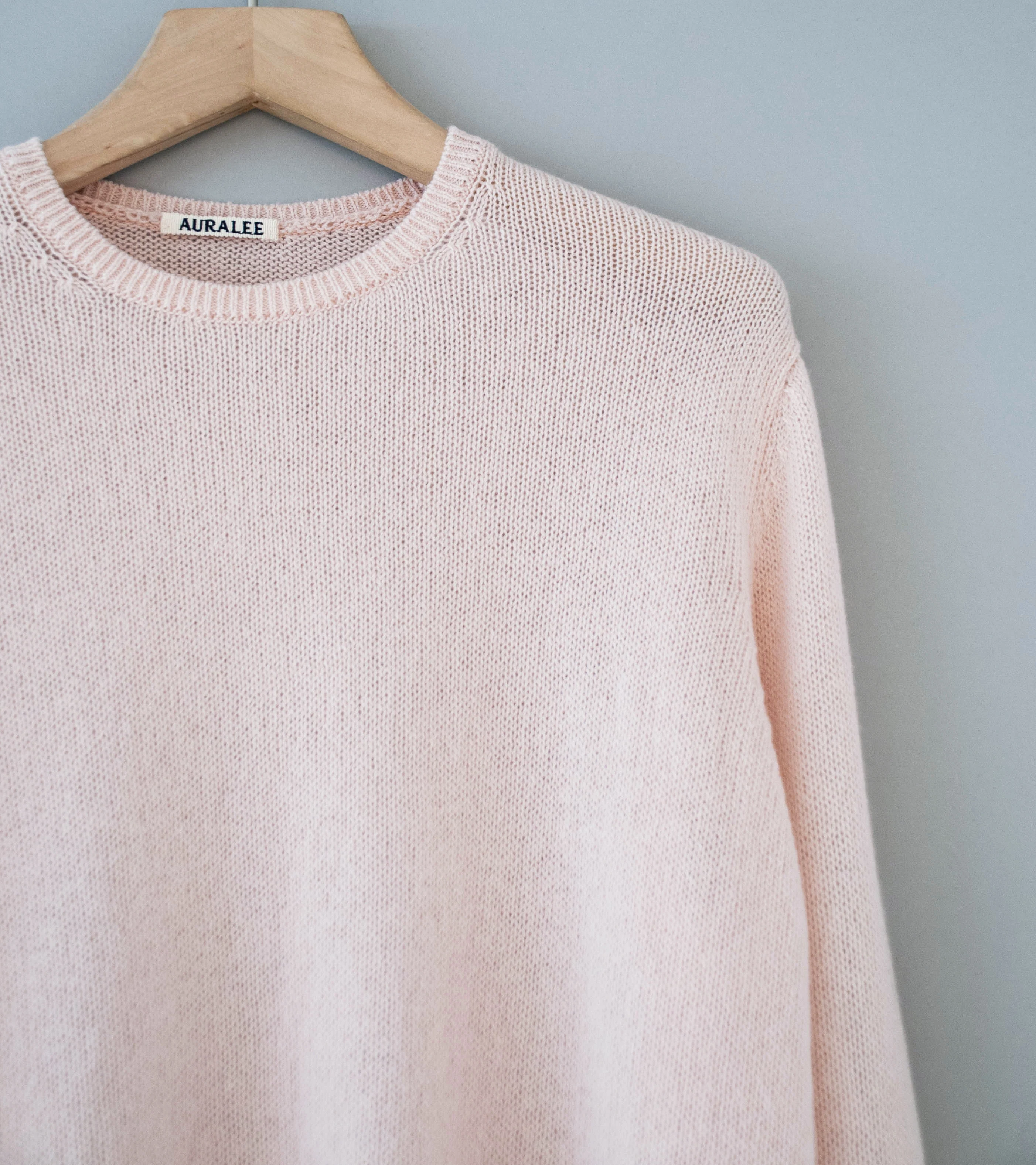 Auralee 'Summer Cashmere Knit P/O' (Light Pink) - Image 2