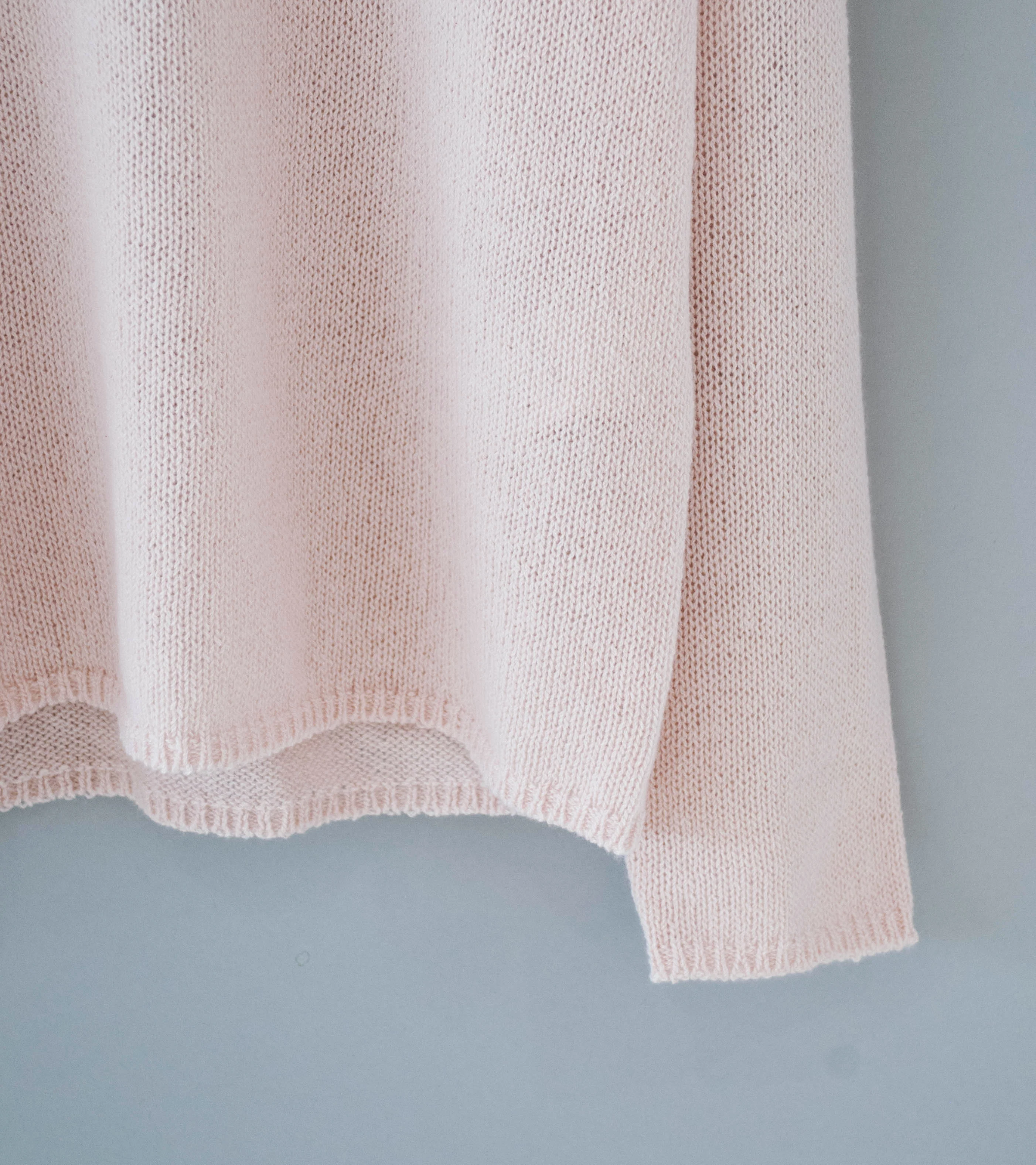 Auralee 'Summer Cashmere Knit P/O' (Light Pink) - Image 3