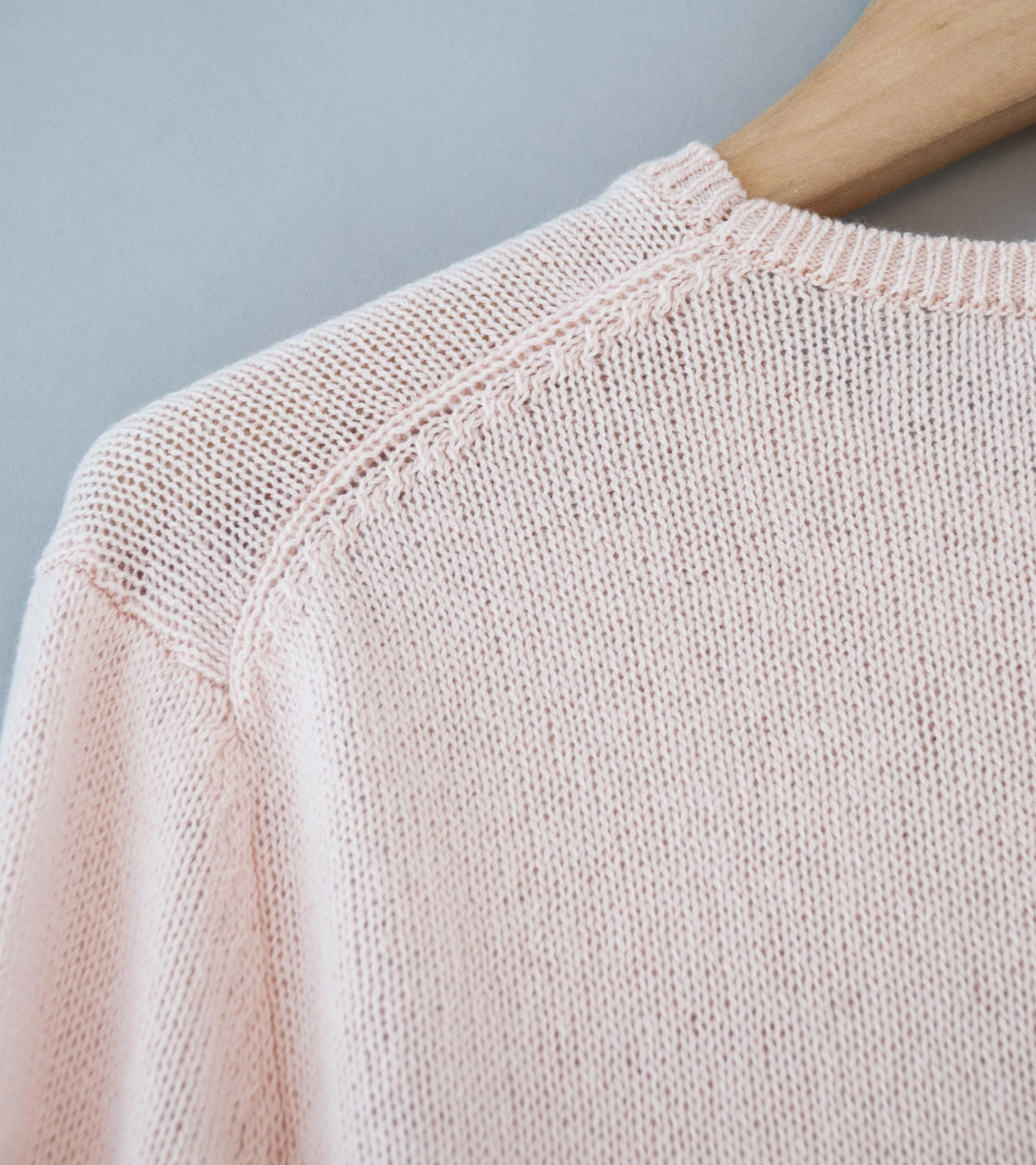 Auralee 'Summer Cashmere Knit P/O' (Light Pink) - Image 9
