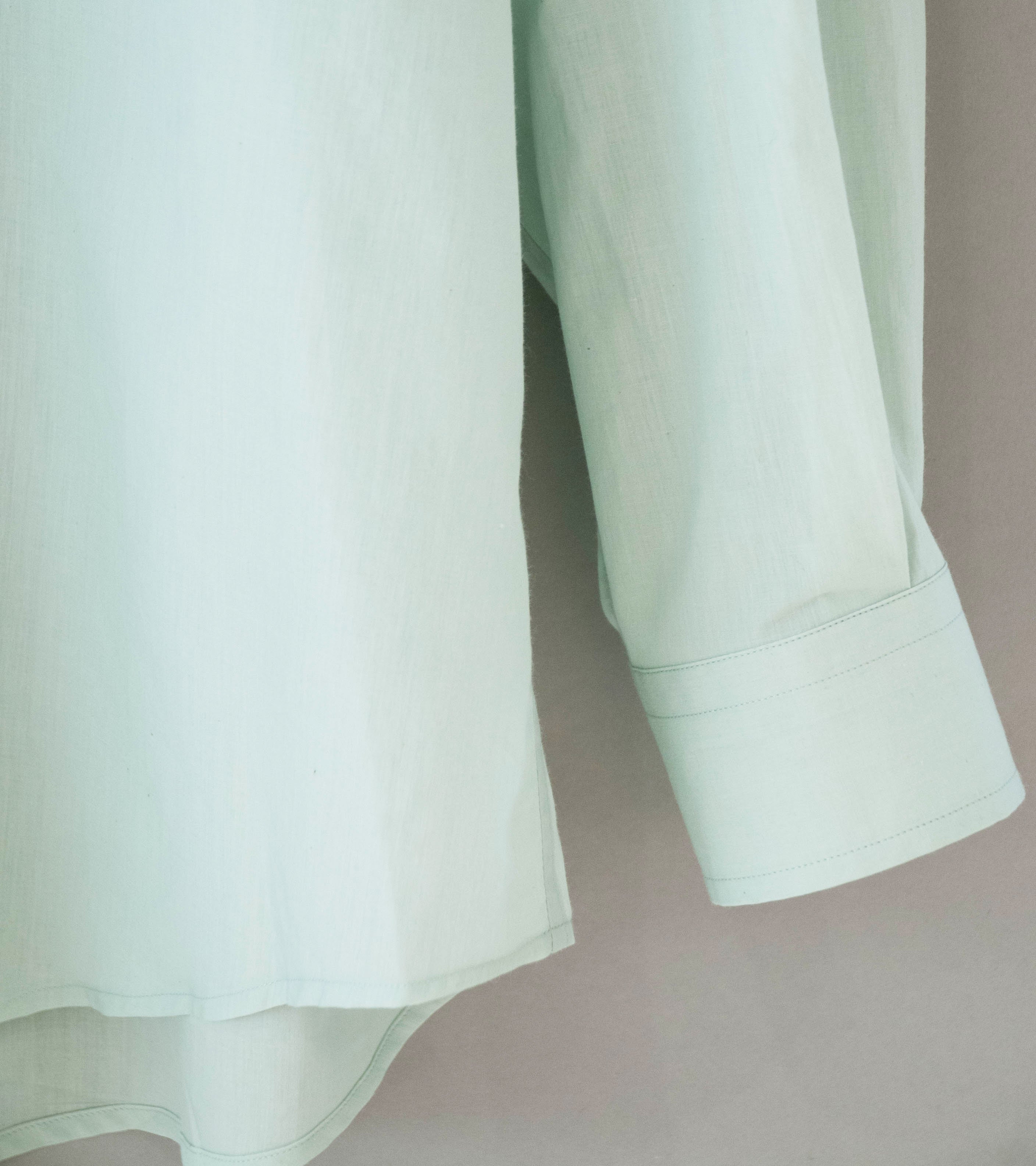 Auralee 'Super Fine Cotton Lawn Shirt' (Pale Blue) - Image 4