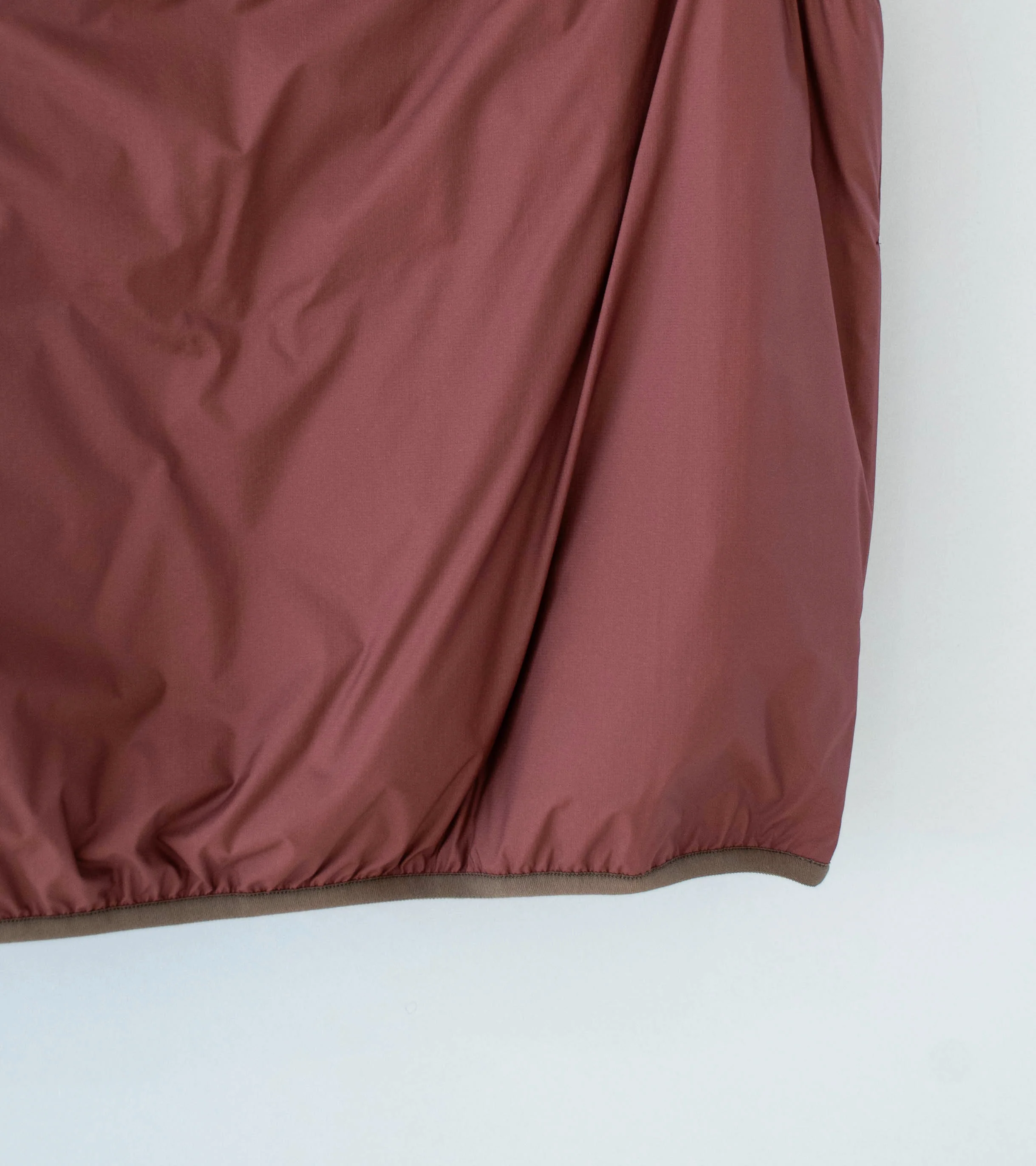 Auralee 'Super Light Nylon Ripstop Down P/O Vest' (Burgundy) - Image 3