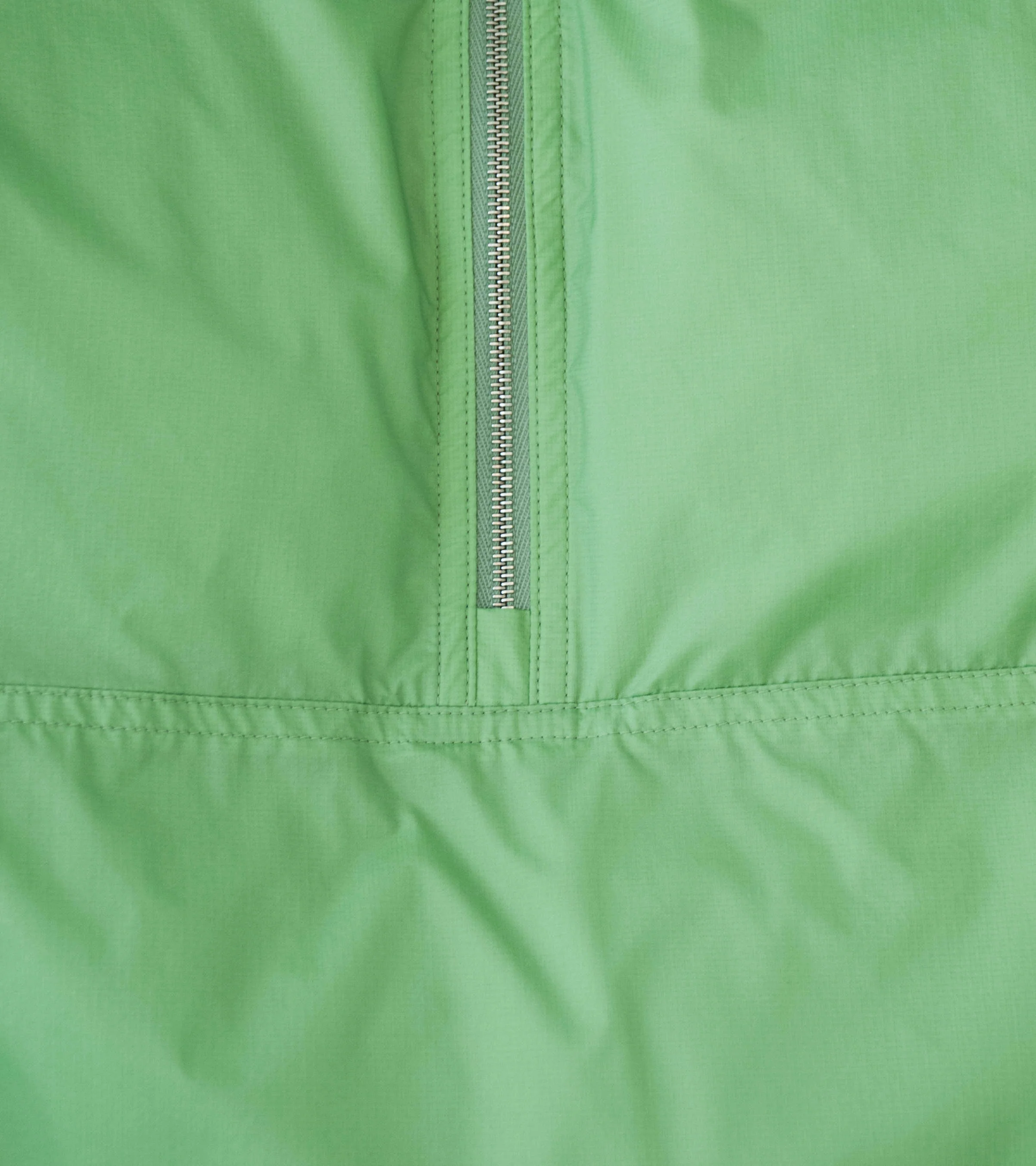 Auralee 'Super Light Nylon Ripstop Down P/O Vest' (Light Green) - Image 6