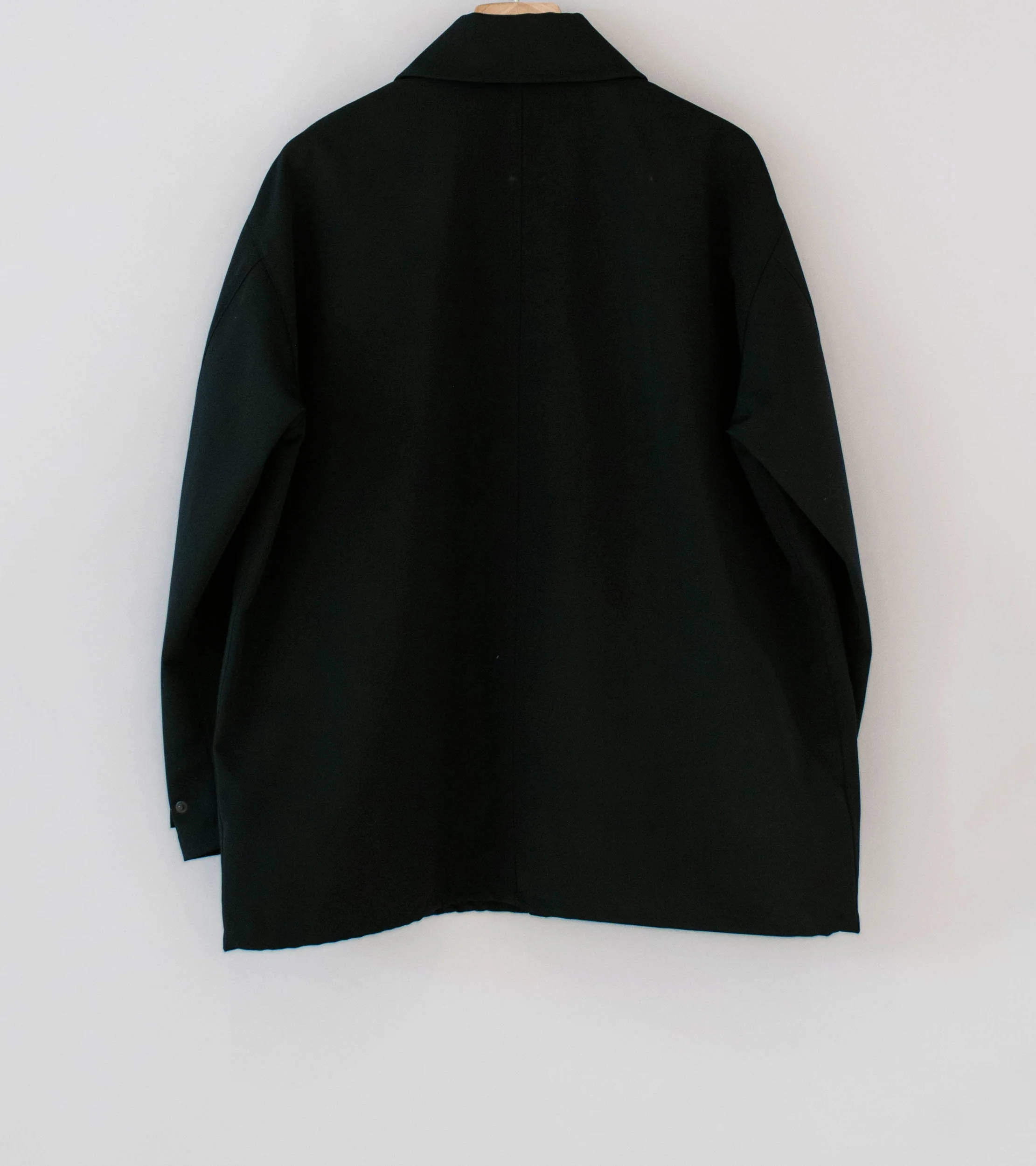 Auralee 'Wool Max Canvas Blouson' (Black) - Image 10