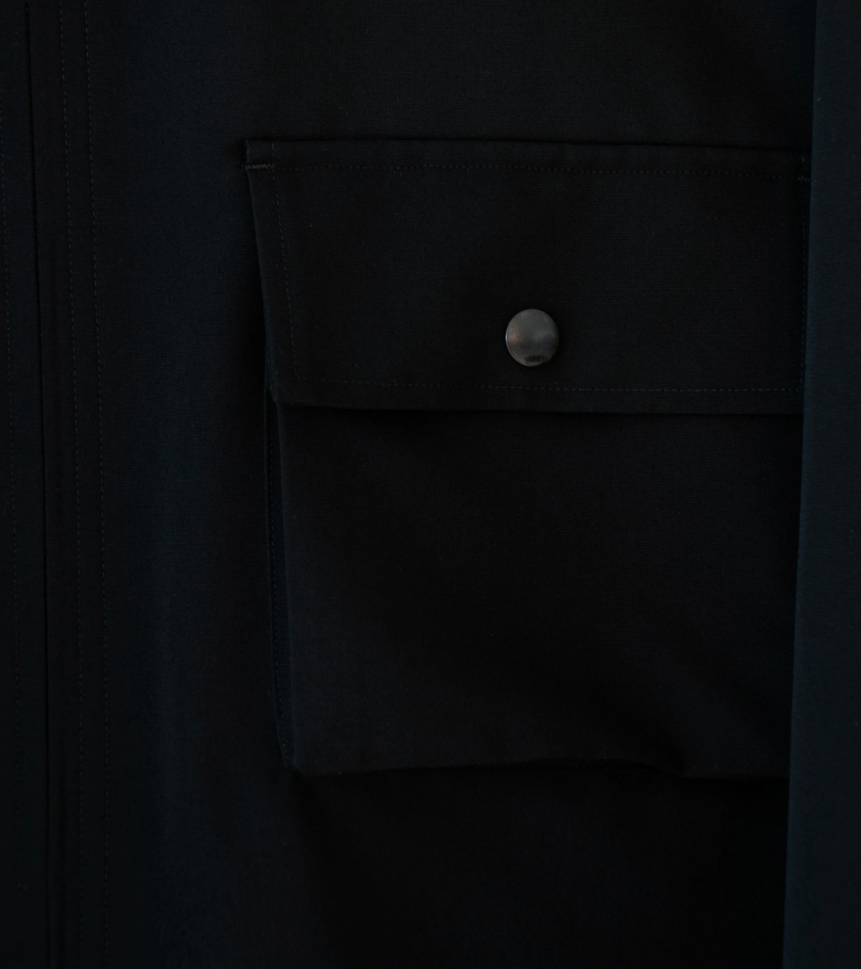 Auralee 'Wool Max Canvas Blouson' (Black) - Image 3