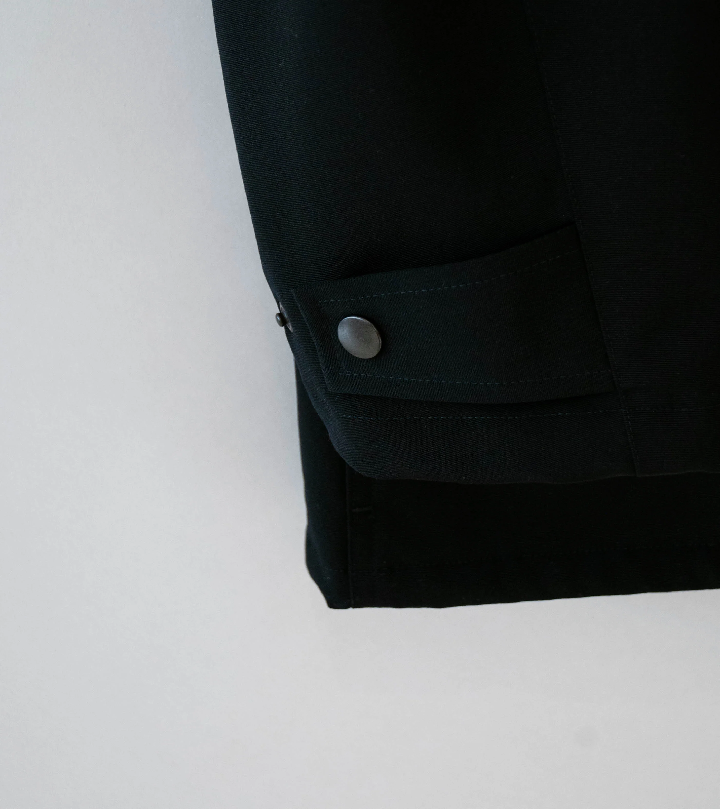 Auralee 'Wool Max Canvas Blouson' (Black) - Image 5