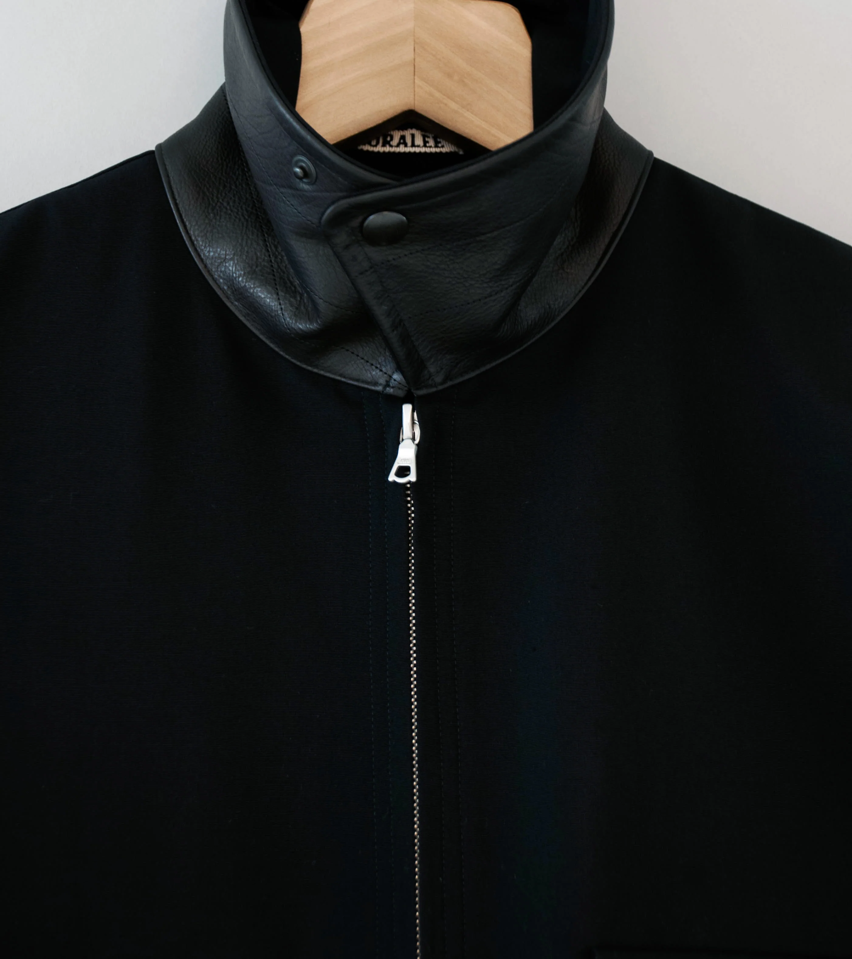 Auralee 'Wool Max Canvas Blouson' (Black) - Image 7