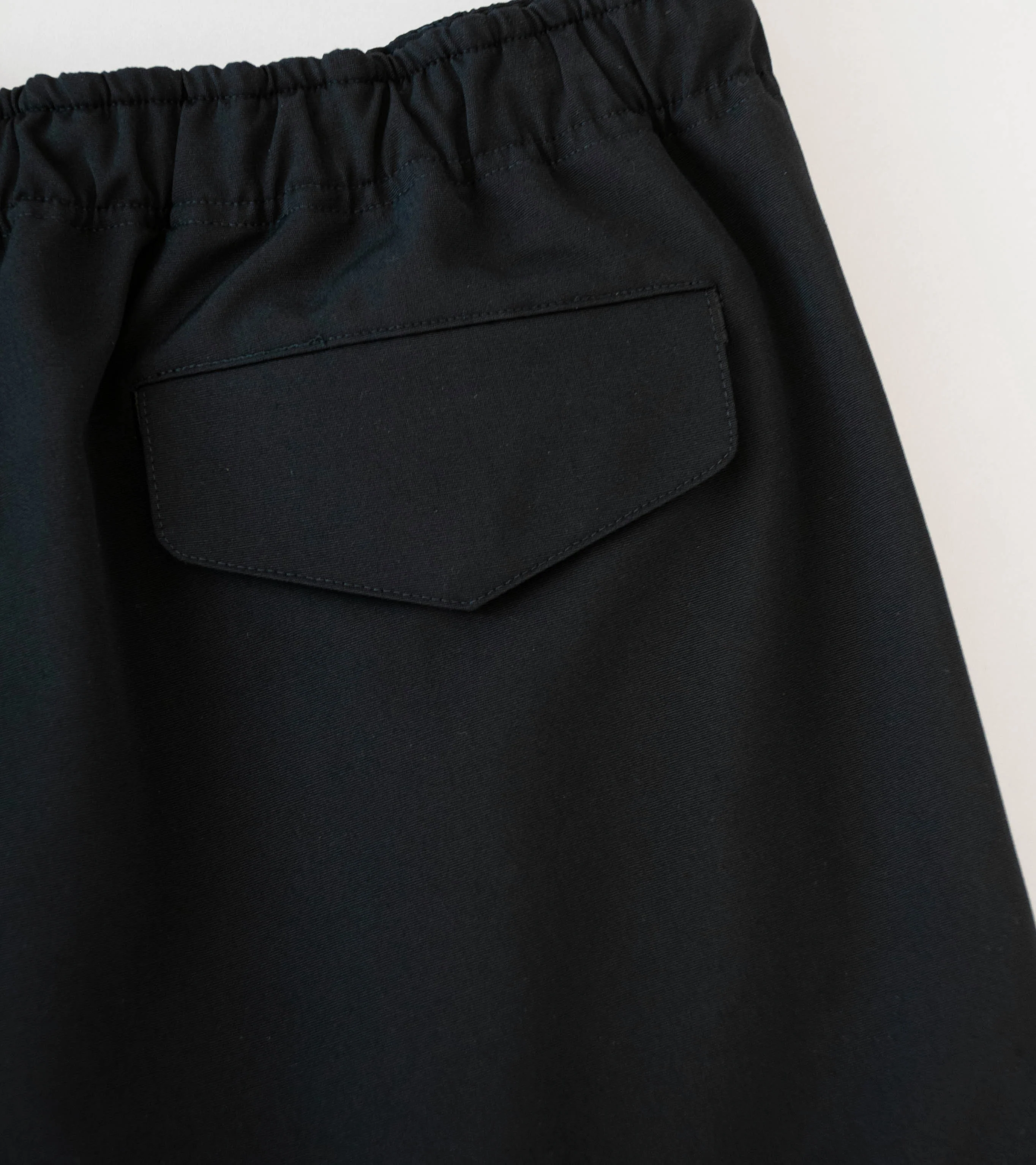 Auralee 'Wool Max Canvas Shorts' (Black) - Image 6