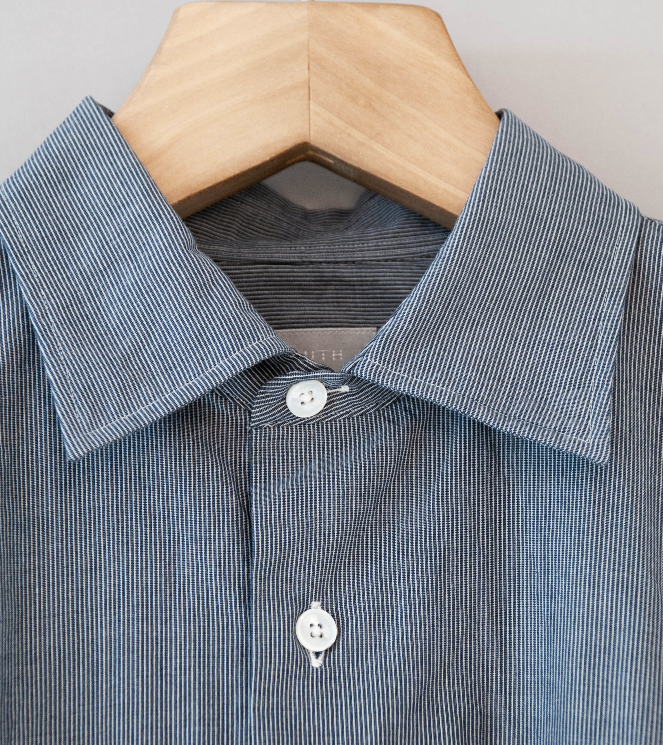 Bauth 'Cotton Stripe Shirt' (Blue Stripe) - Image 7