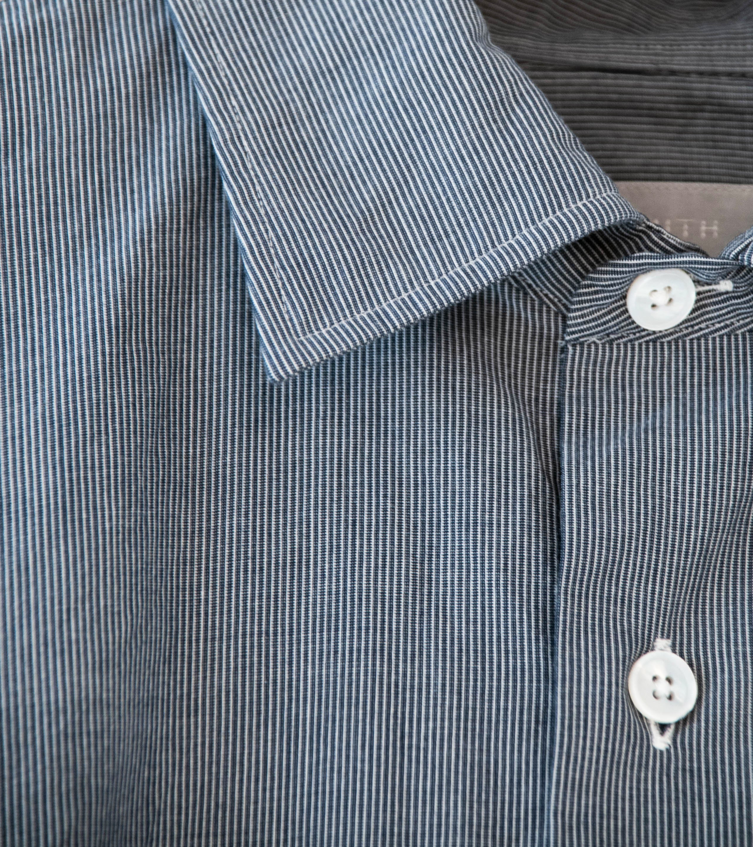 Bauth 'Cotton Stripe Shirt' (Blue Stripe) - Image 8