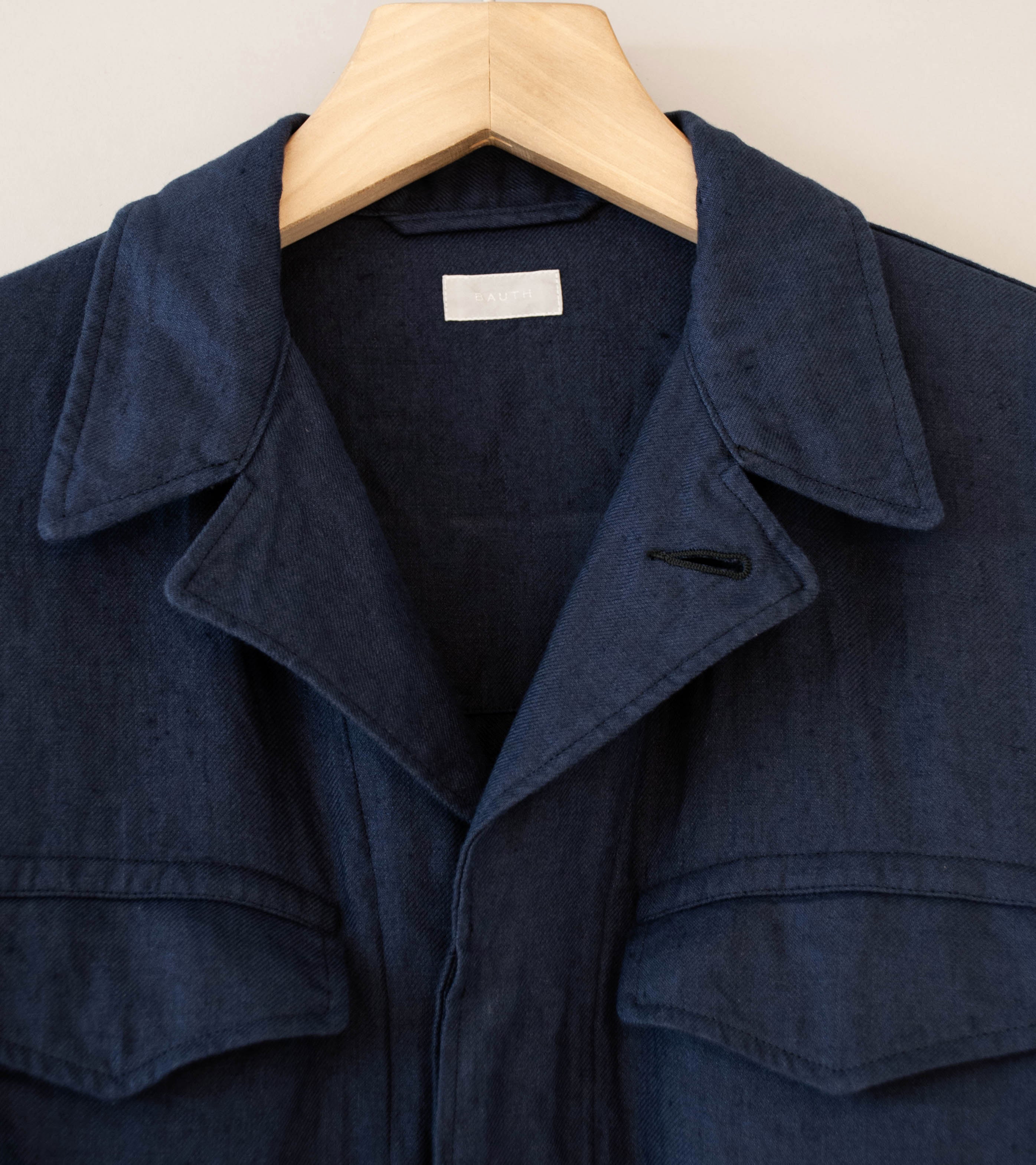 Bauth 'Linen Military Jacket' (Navy) - Image 6