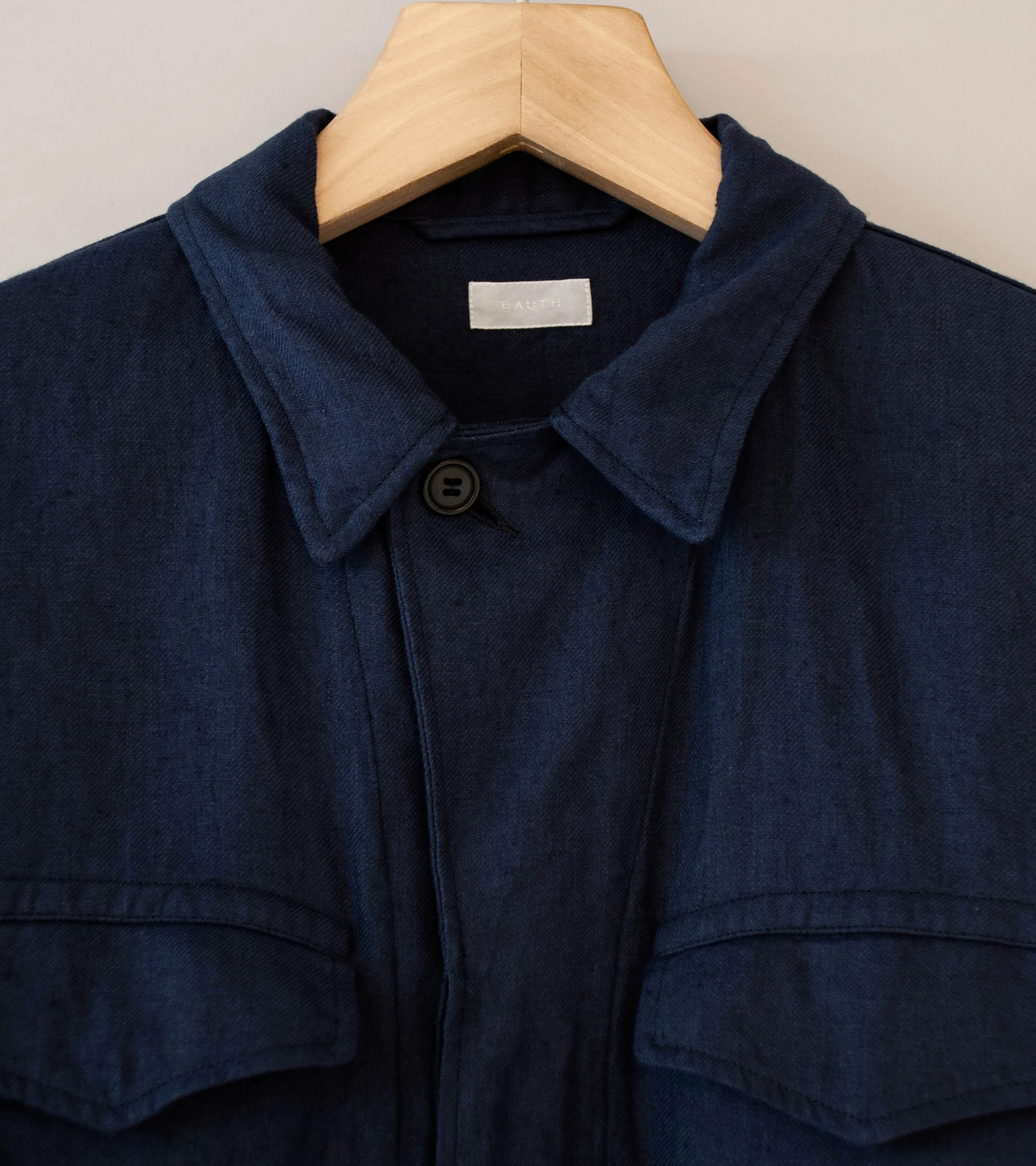 Bauth 'Linen Military Jacket' (Navy) - Image 7