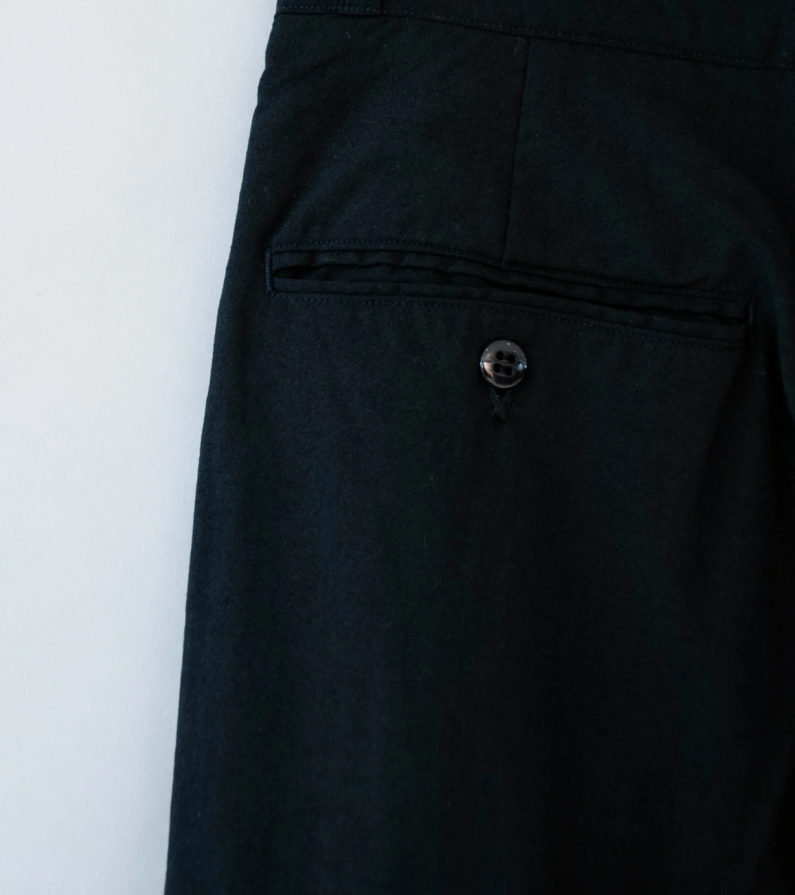 Bauth 'Tropical Wool Two Tuck Trousers' (Black) - Image 5