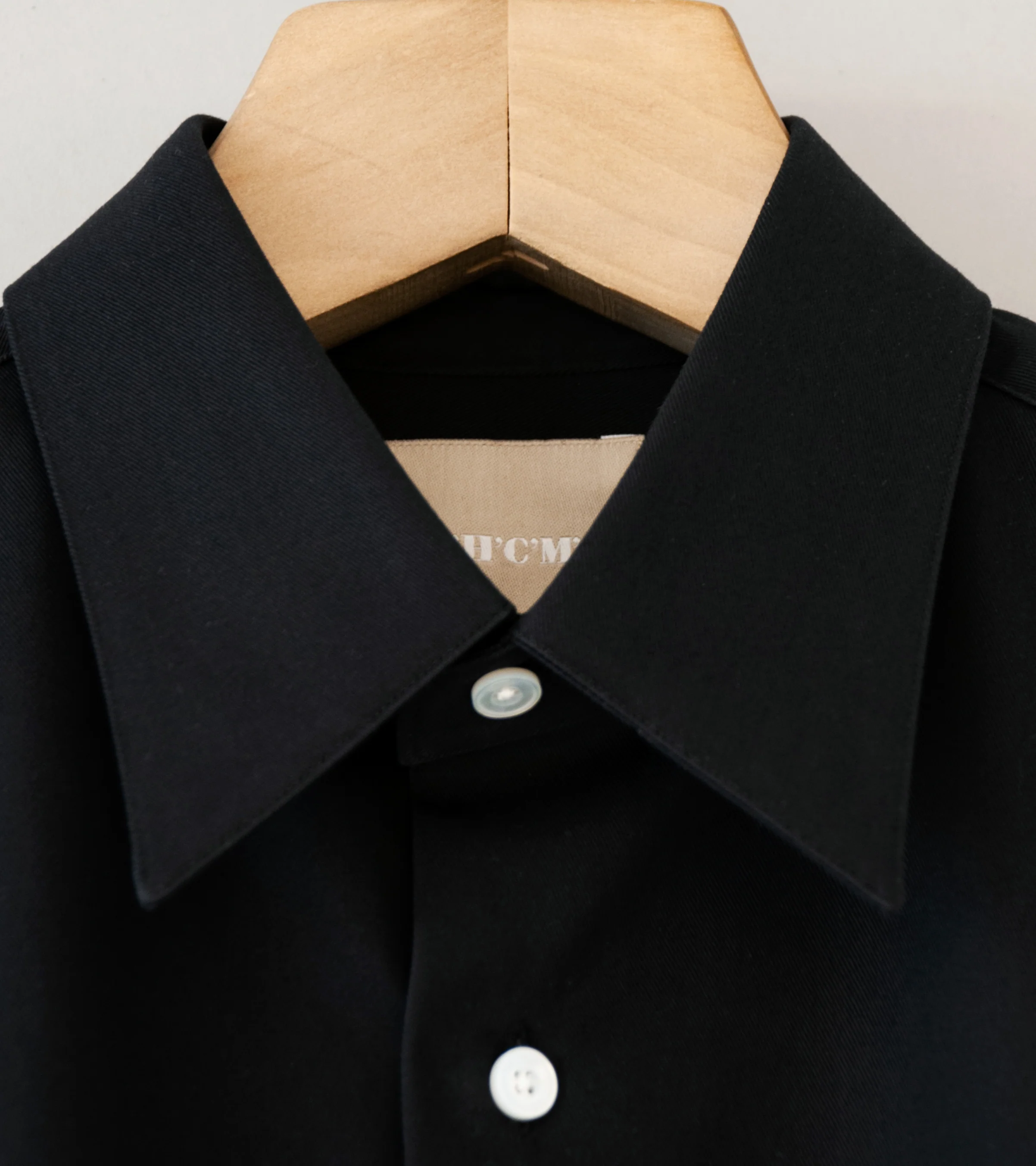 C'H'C'M' 'Regular Collar Shirt' (Black) - Image 5