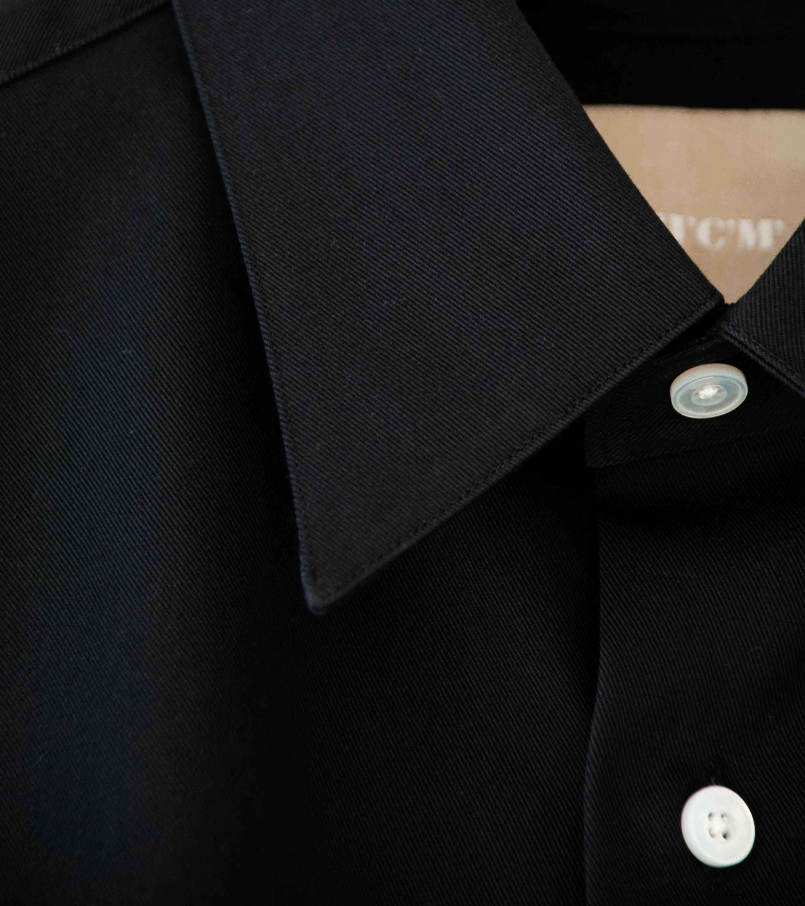 C'H'C'M' 'Regular Collar Shirt' (Black) - Image 6