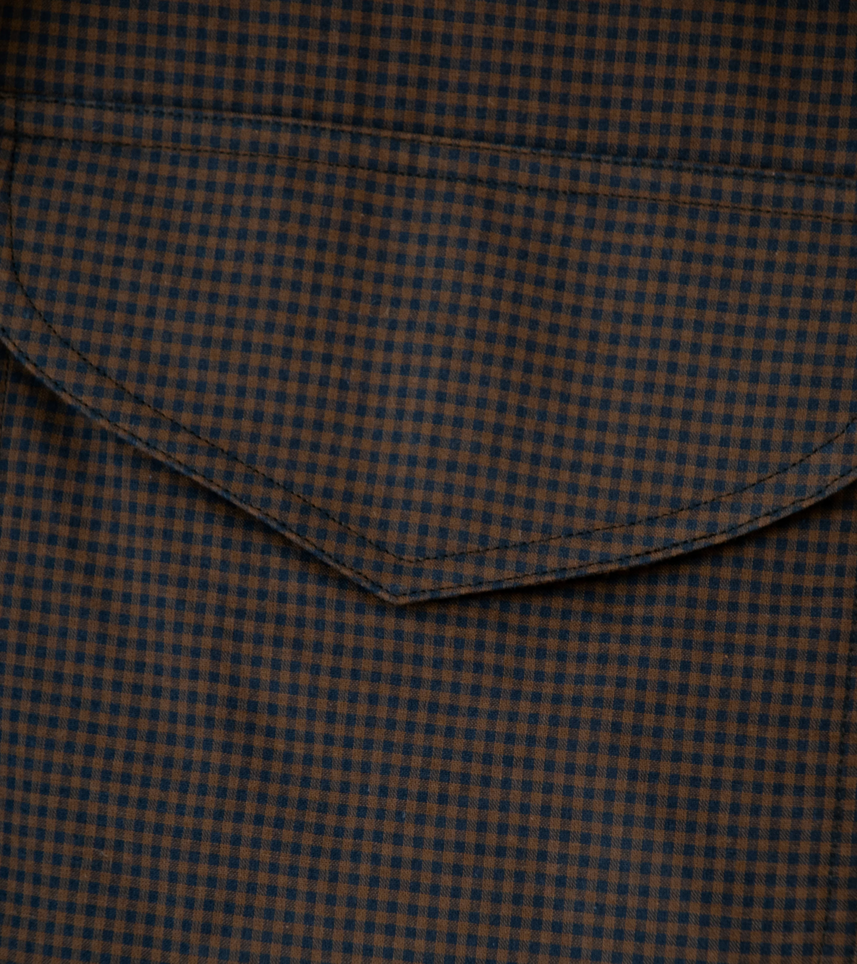 C'H'C'M' 'Work Shirt' (Brown Mini Check) - Image 4