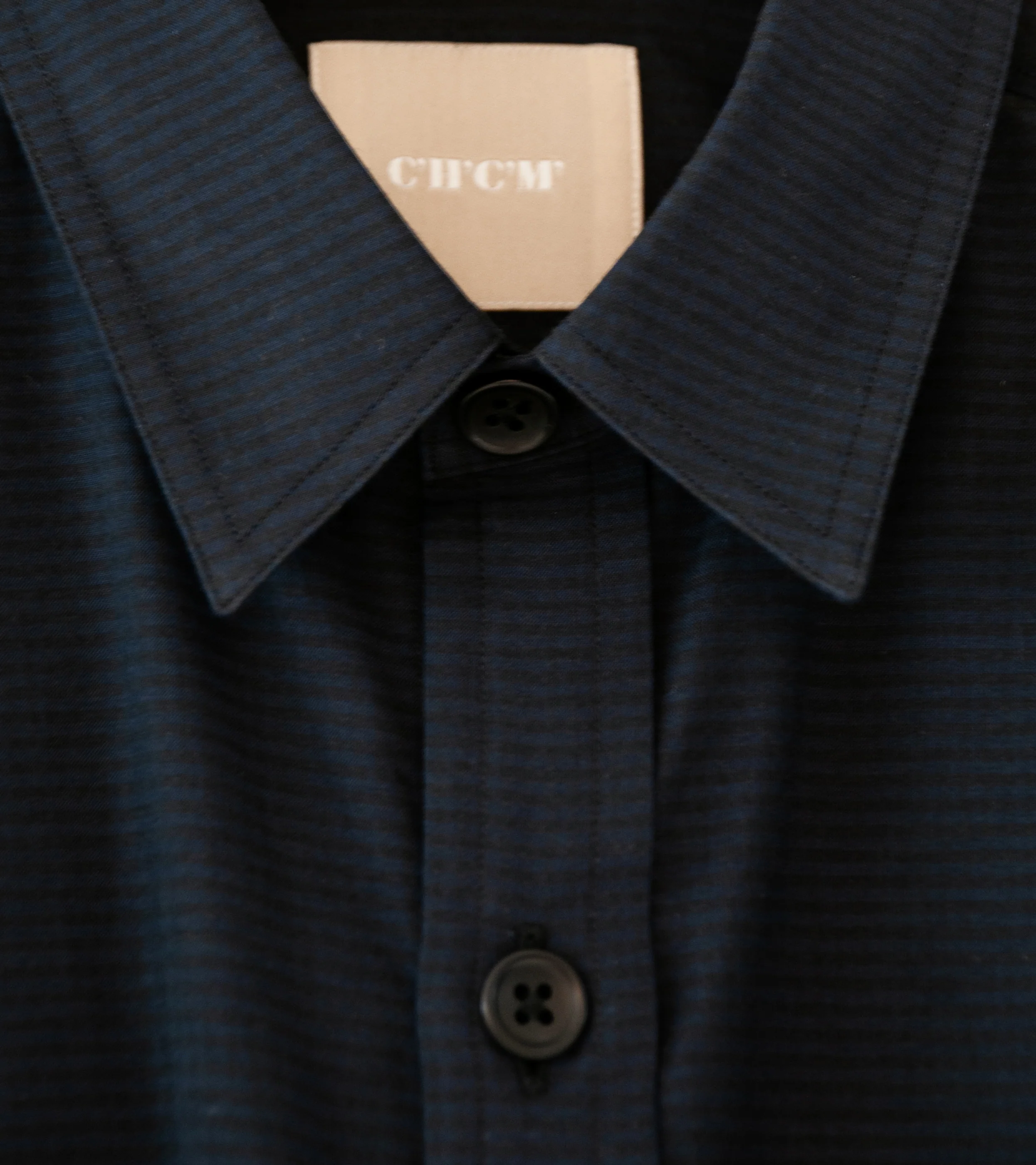 C'H'C'M' 'Work Shirt' (Navy Mini Check) - Image 5