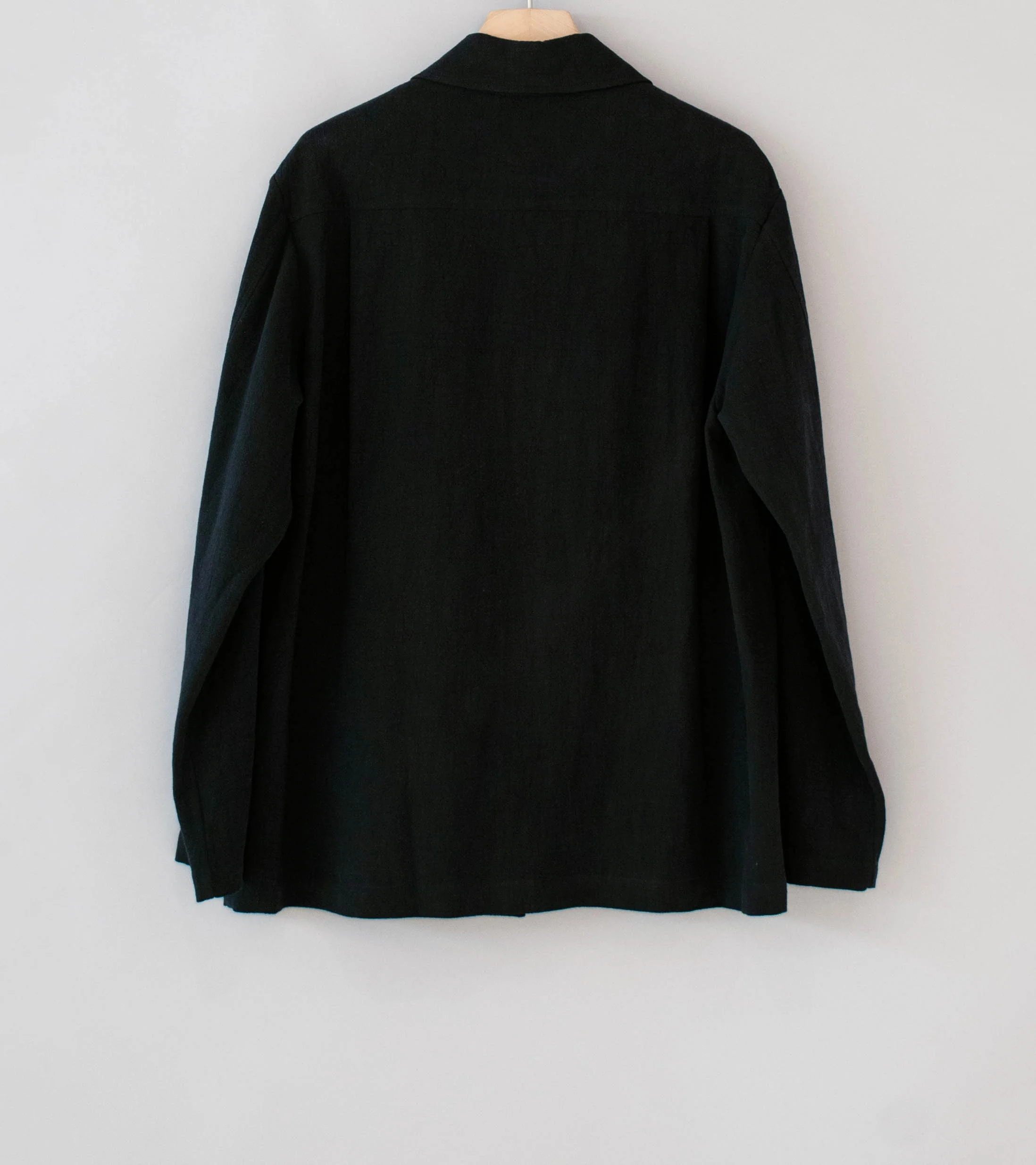 Conkers 'Field Shirt' (Charcoal Ramie Cotton) - Image 8