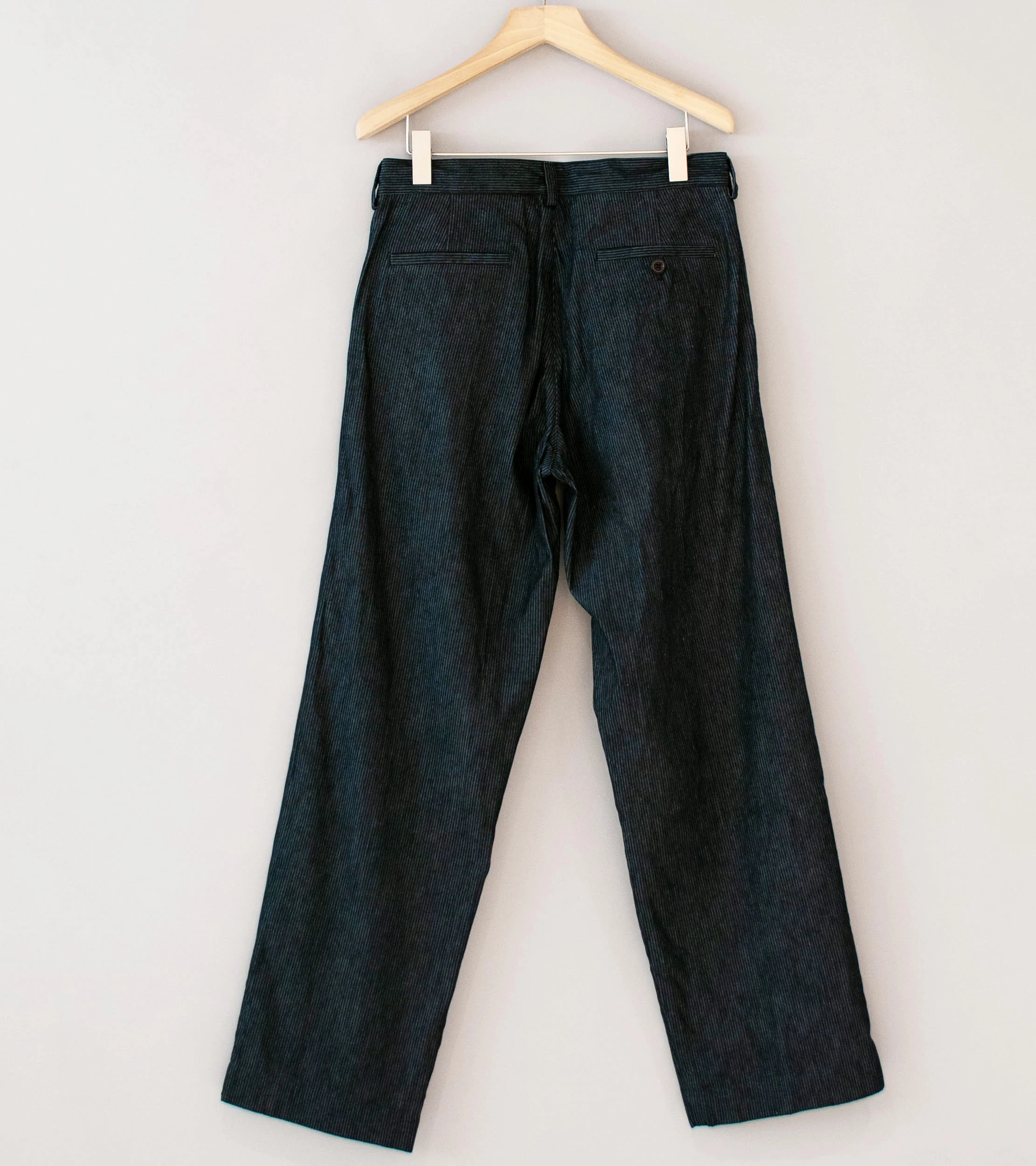 Conkers 'Gardening Trouser' (Navy Striped Cotton) - Image 4