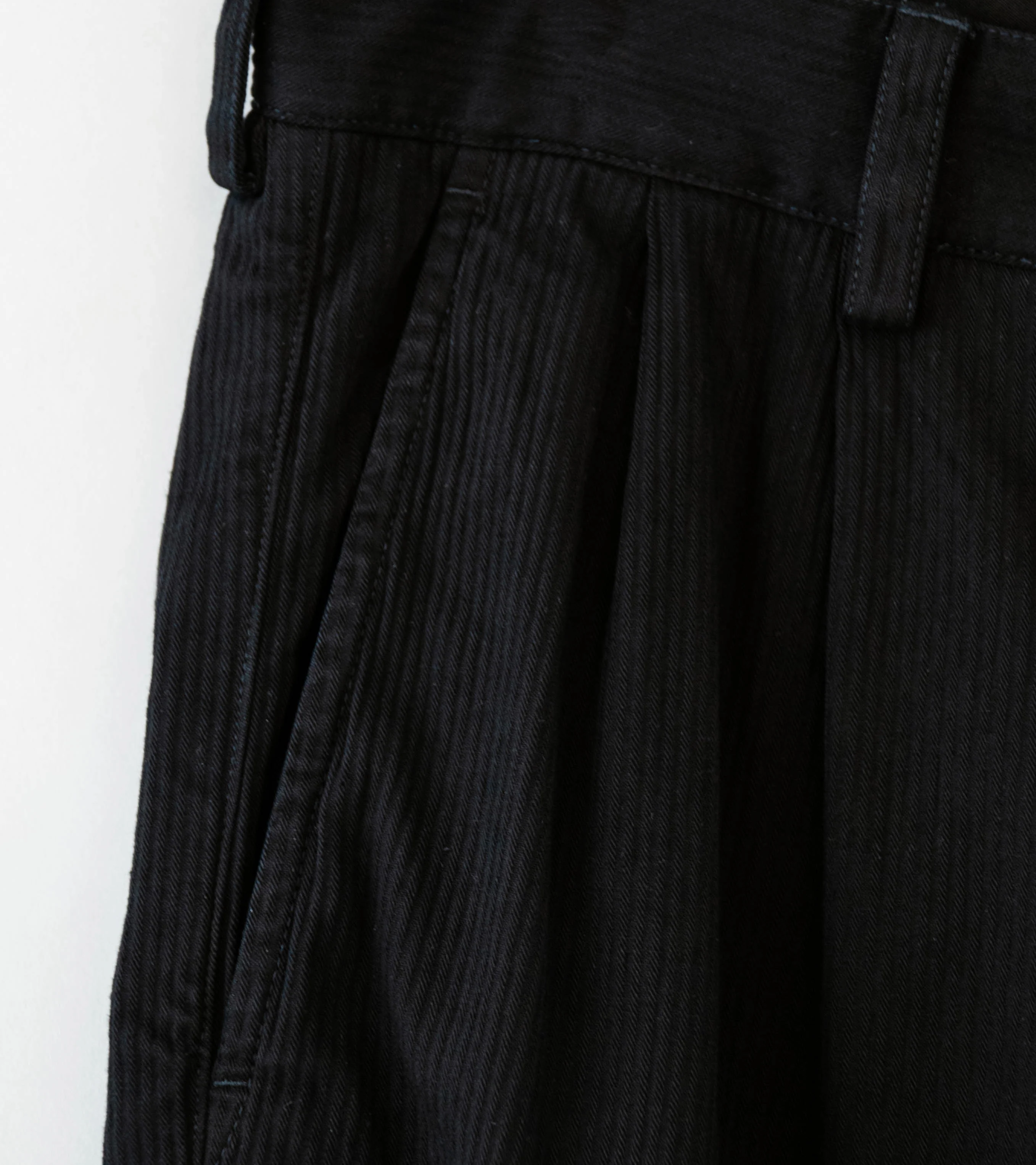 Conkers 'Gardening Trouser' (OD Black Striped Cotton) - Image 3