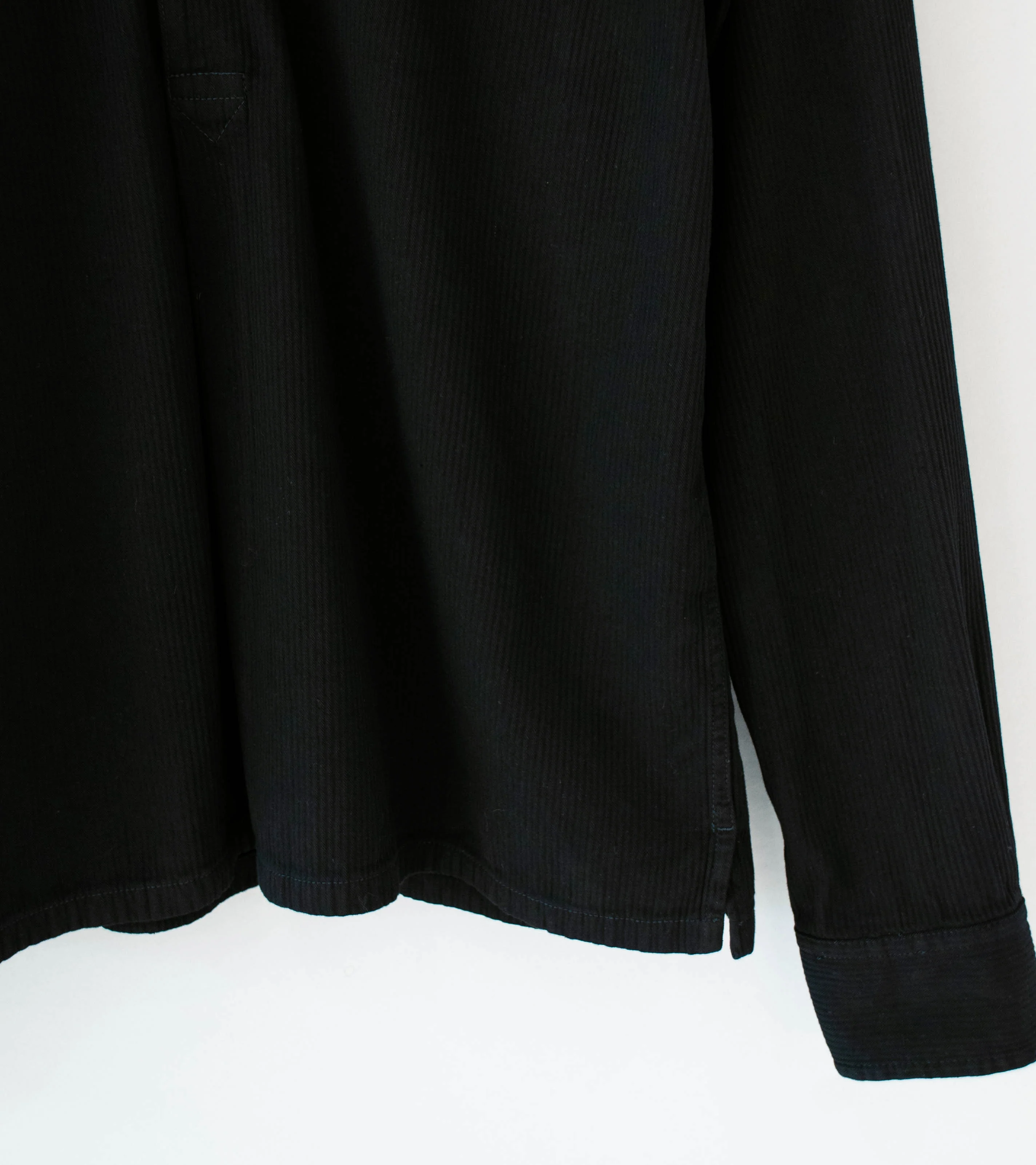 Conkers 'Night Shirt' (OD Black Striped Cotton) - Image 3
