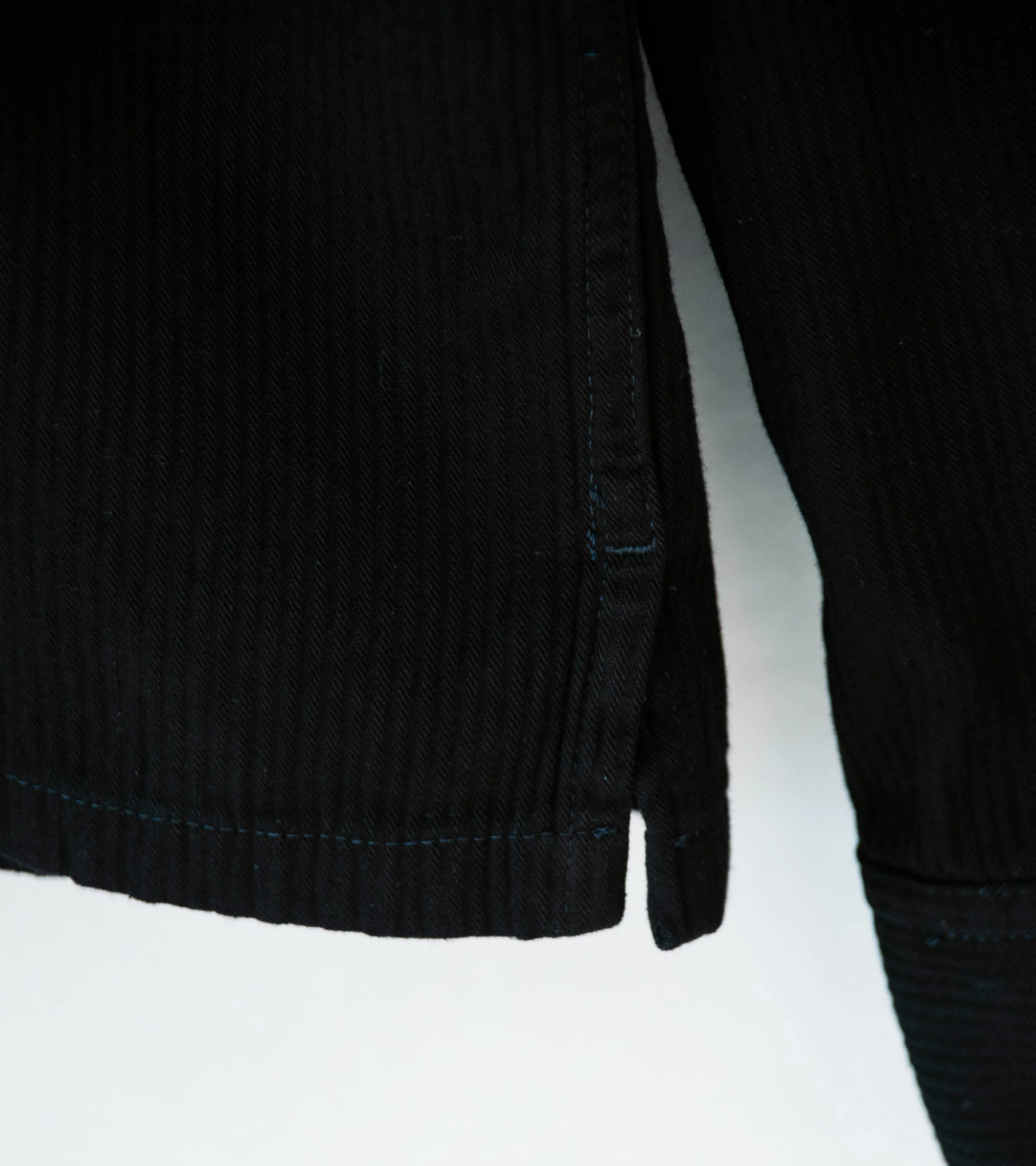 Conkers 'Night Shirt' (OD Black Striped Cotton) - Image 4