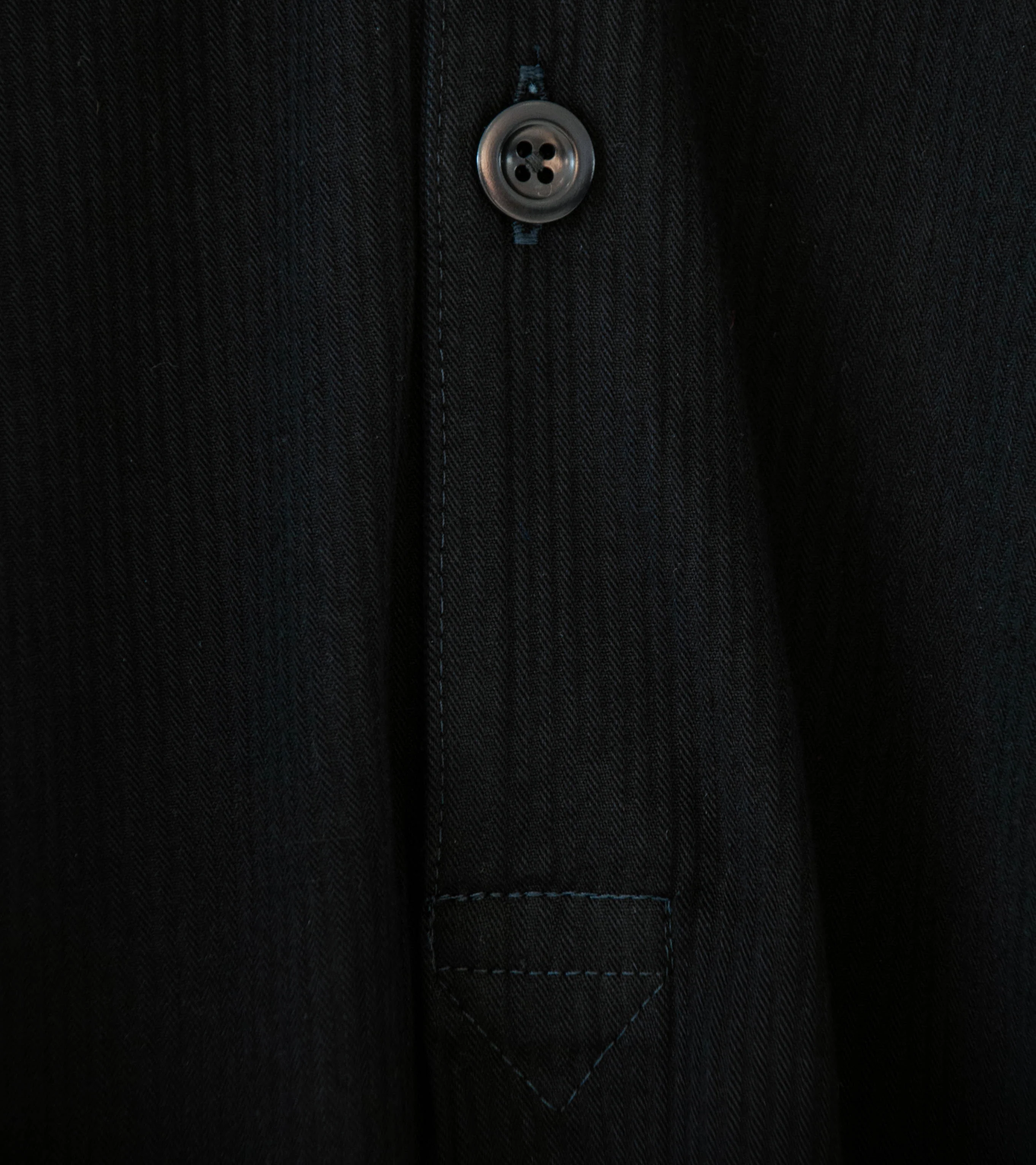 Conkers 'Night Shirt' (OD Black Striped Cotton) - Image 6