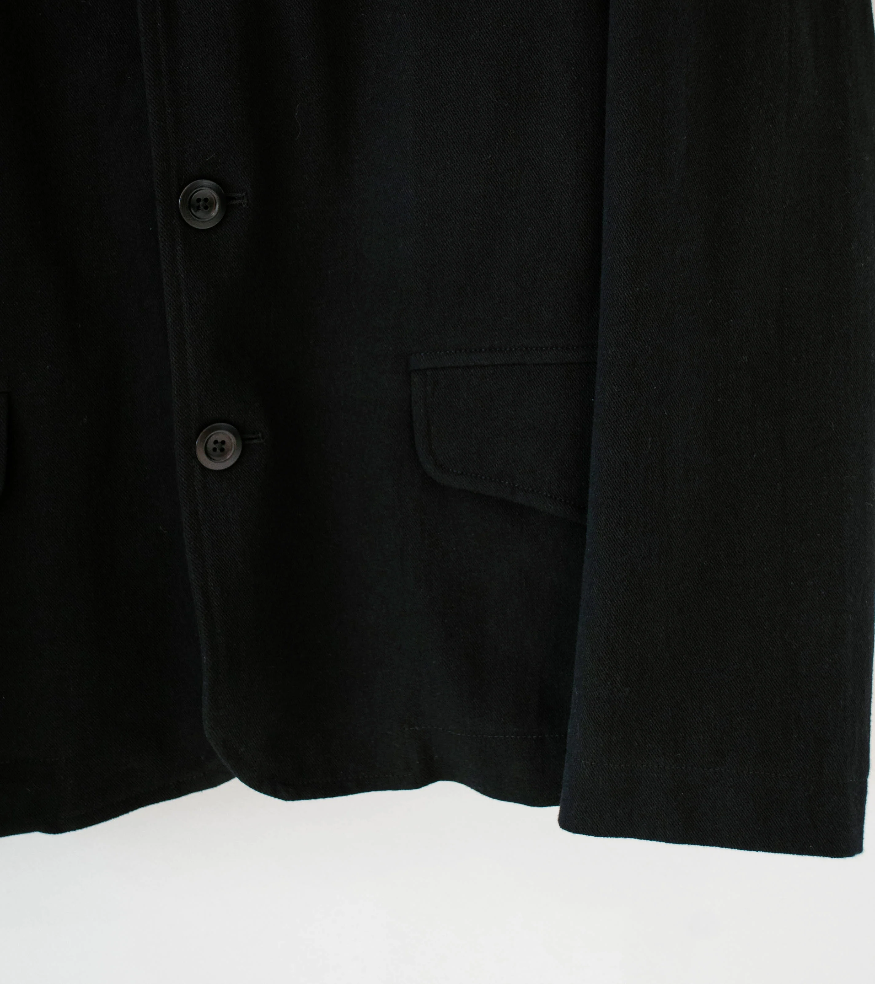 Conkers 'Rambler Blazer' (Black Cotton Flax Twill) - Image 3
