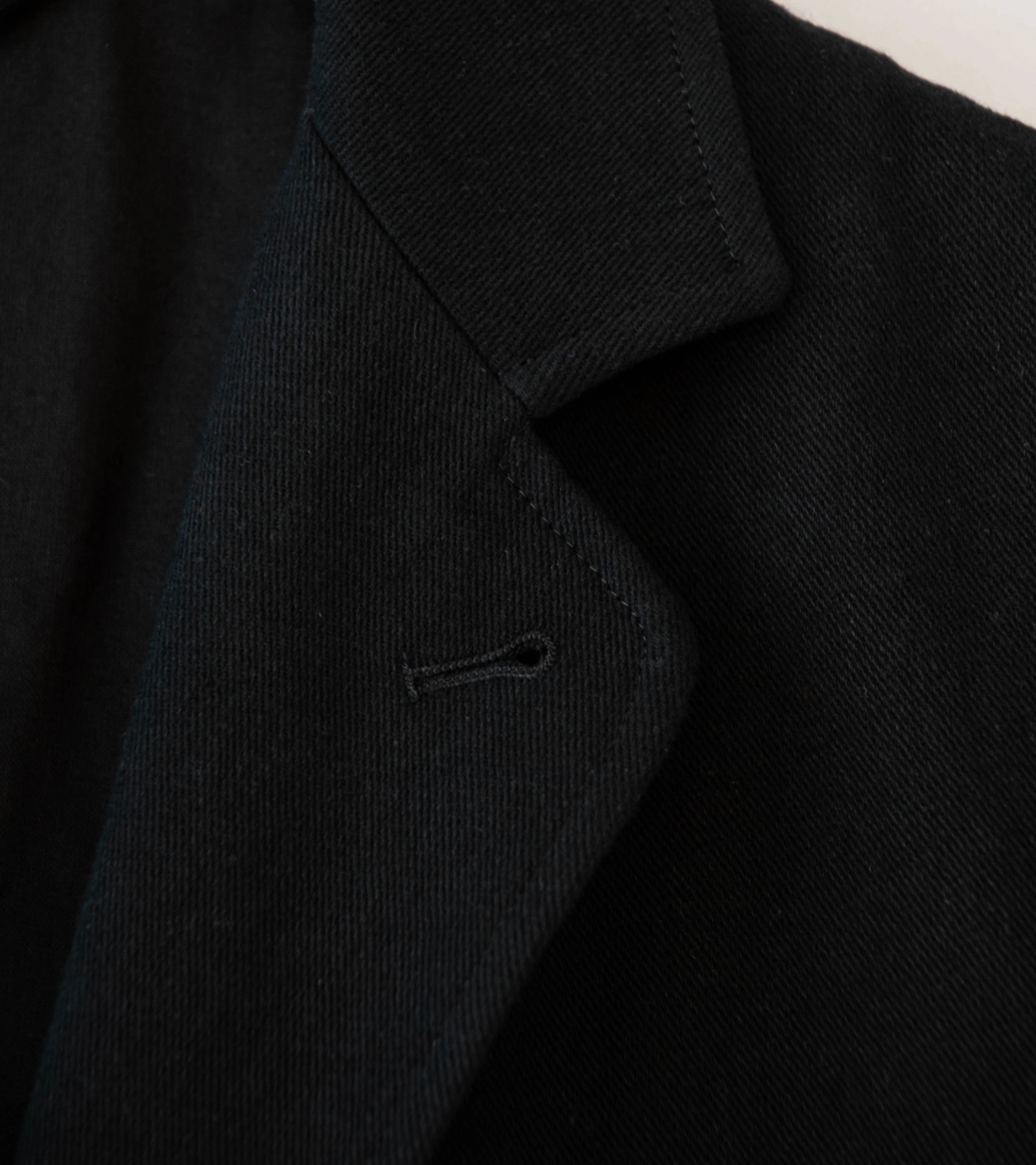 Conkers 'Rambler Blazer' (Black Cotton Flax Twill) - Image 5