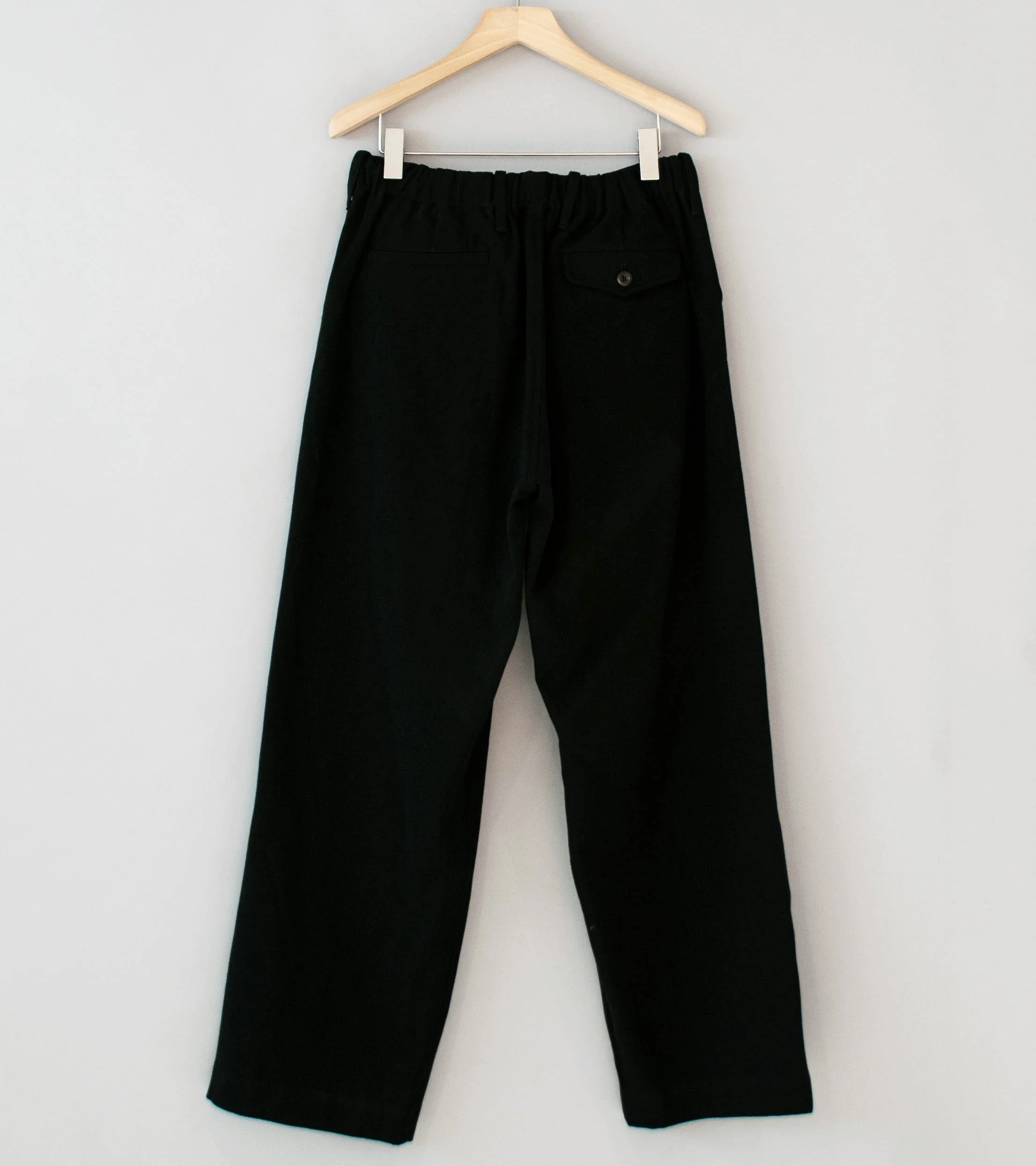 Conkers 'Rambler Trouser' (Black Cotton Flax Twill) - Image 4