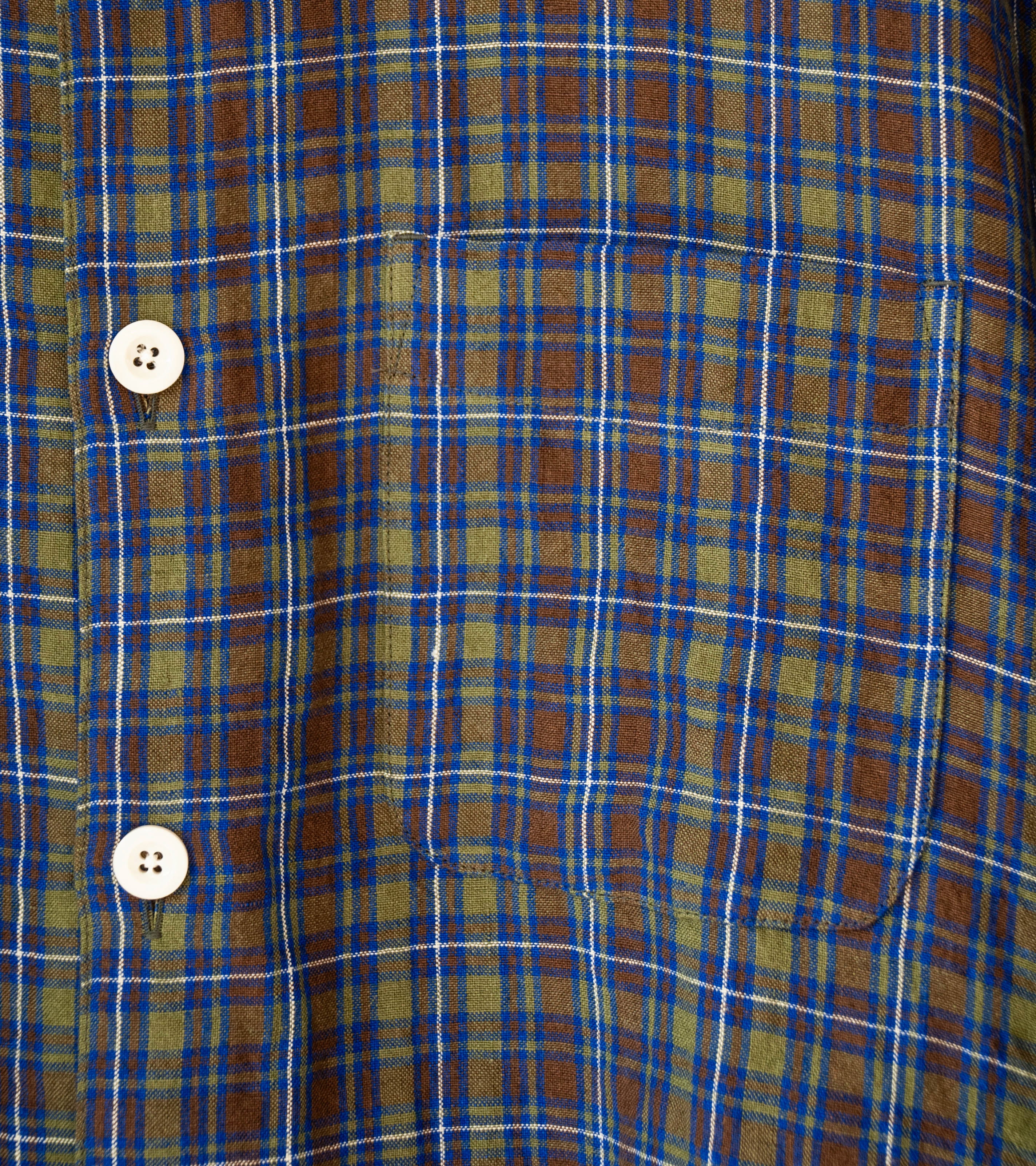 Conkers 'Relaxed Farmer Shirt' (Damson Irish Linen) - Image 3