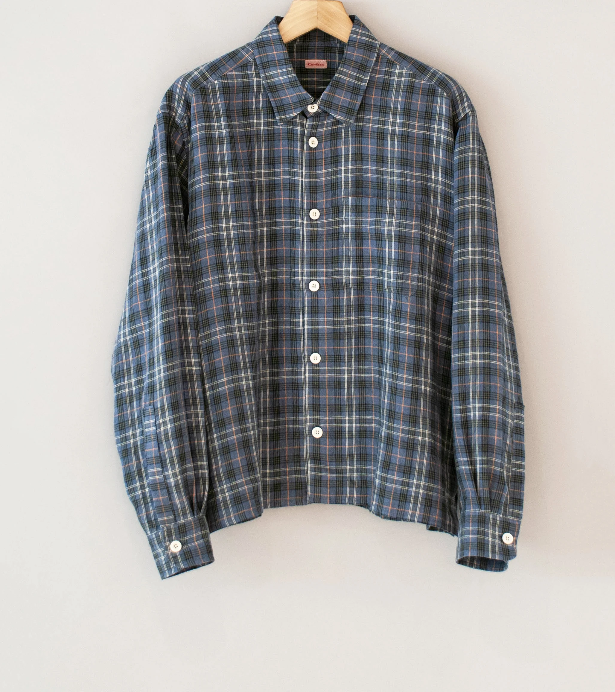 Conkers 'Relaxed Farmer Shirt' (Sloe Irish Linen)
