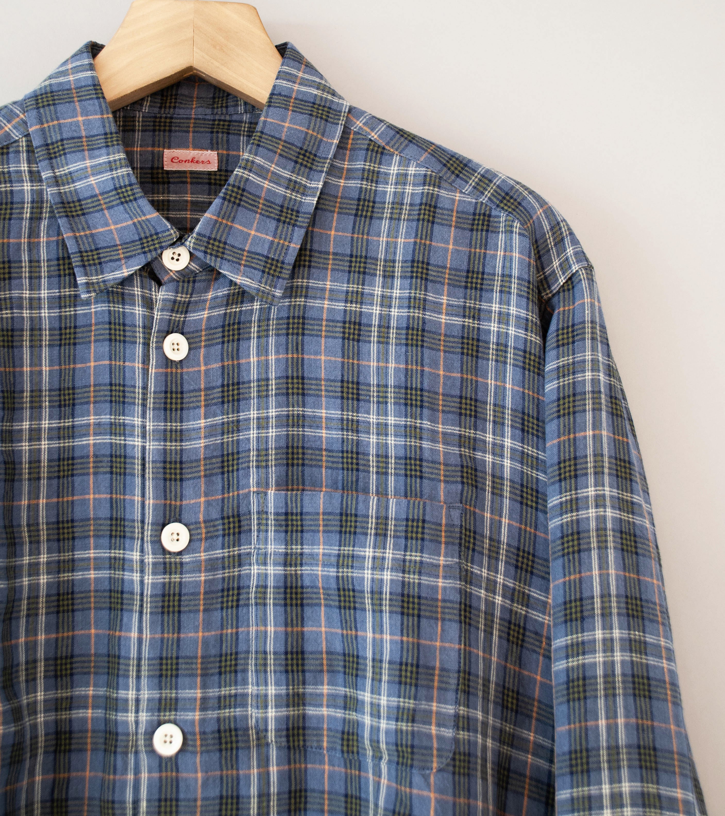 Conkers 'Relaxed Farmer Shirt' (Sloe Irish Linen) - Image 2