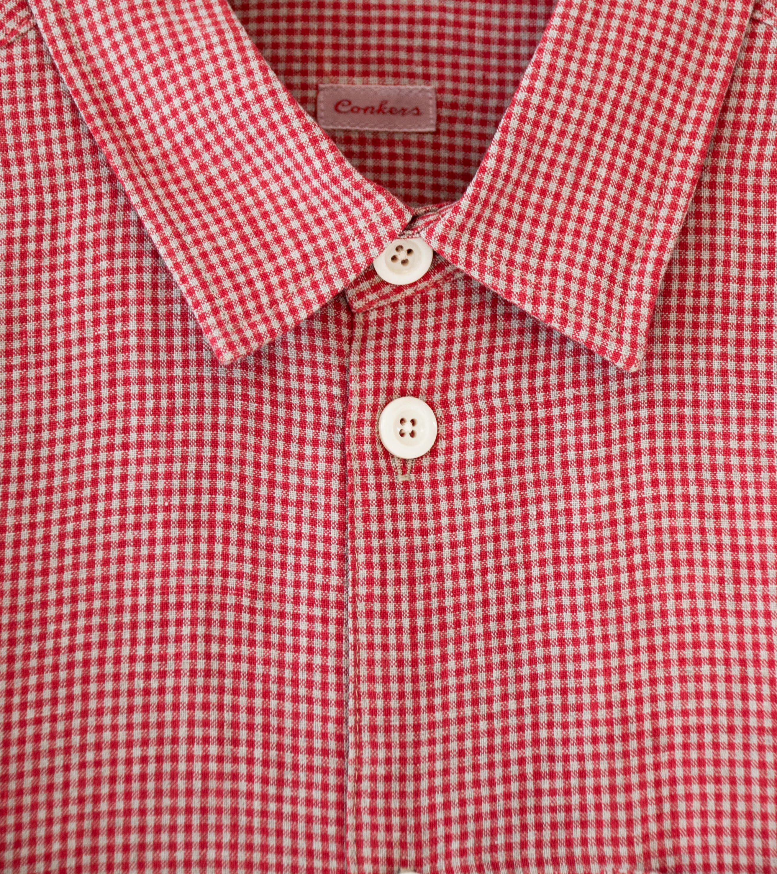 Conkers 'Short Sleeve Relaxed Farmer Shirt' (Redden Irish Linen) - Image 5