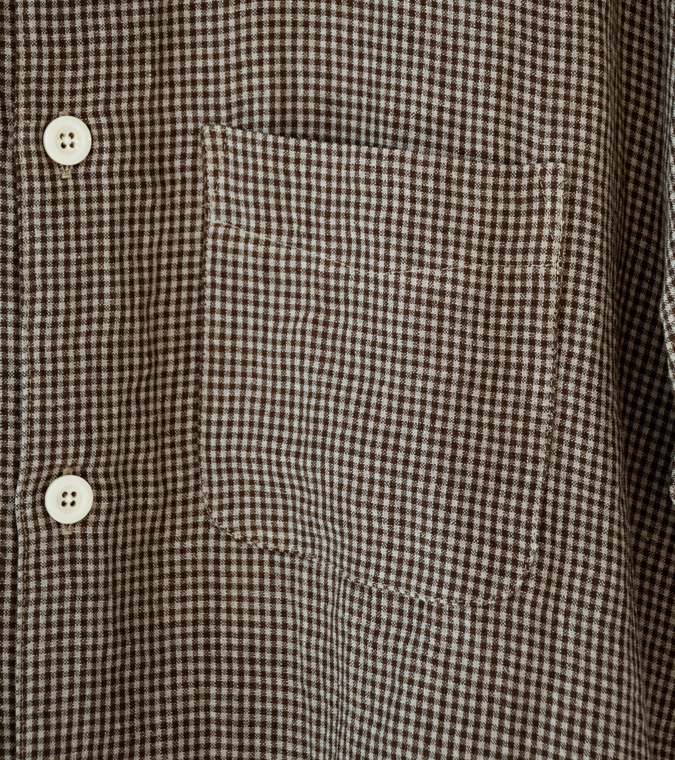 Conkers 'Short Sleeve Relaxed Farmer Shirt' (Straw Irish Linen) - Image 3