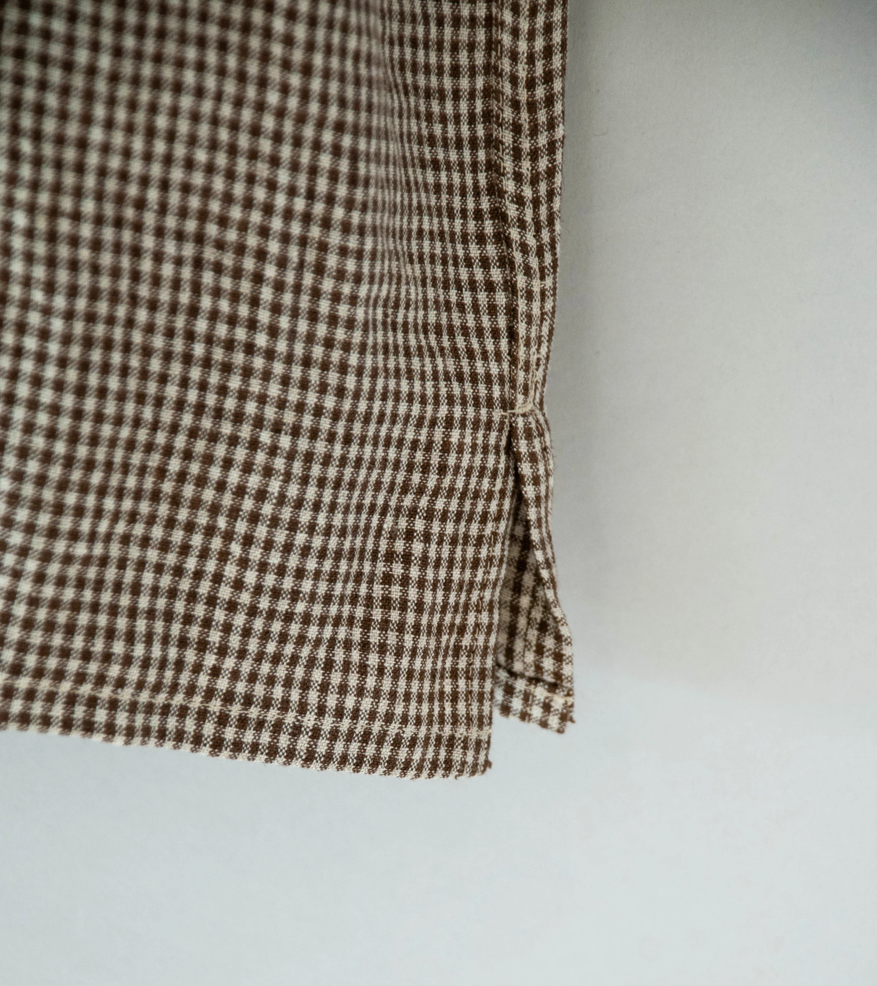 Conkers 'Short Sleeve Relaxed Farmer Shirt' (Straw Irish Linen) - Image 4
