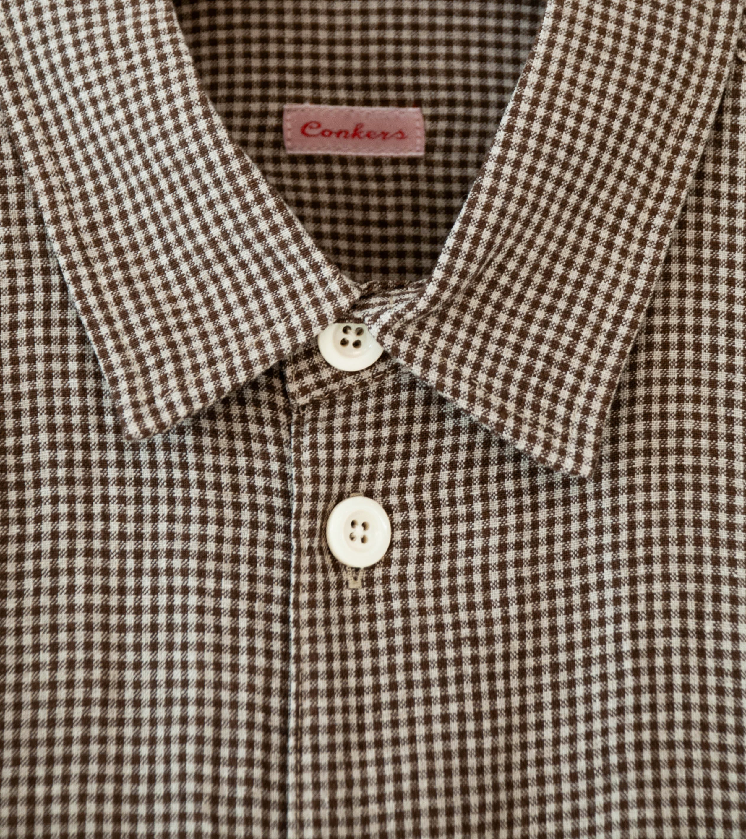 Conkers 'Short Sleeve Relaxed Farmer Shirt' (Straw Irish Linen) - Image 5