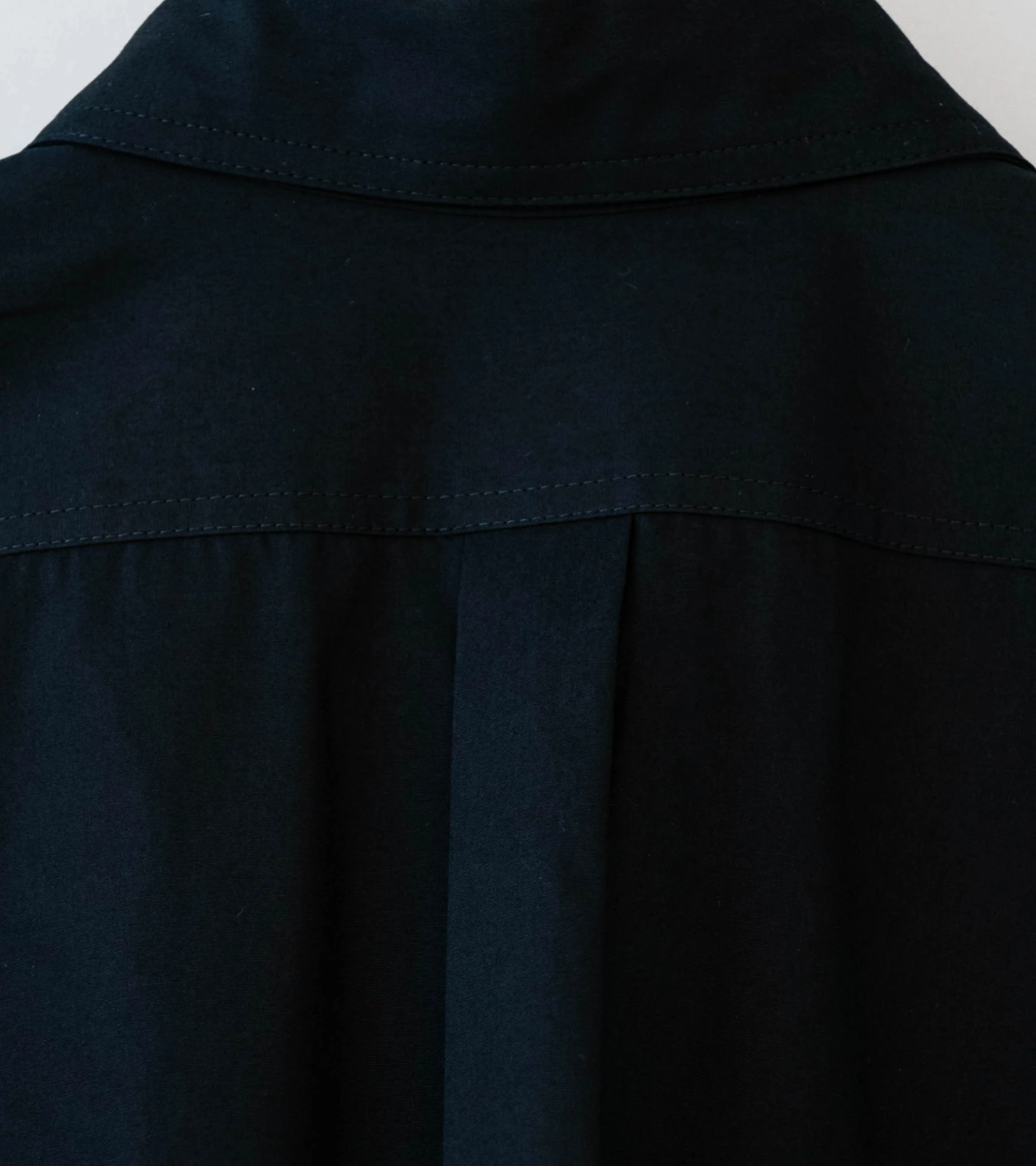 Conkers 'Sunday Shirt' (Black Cotton Poplin) - Image 8
