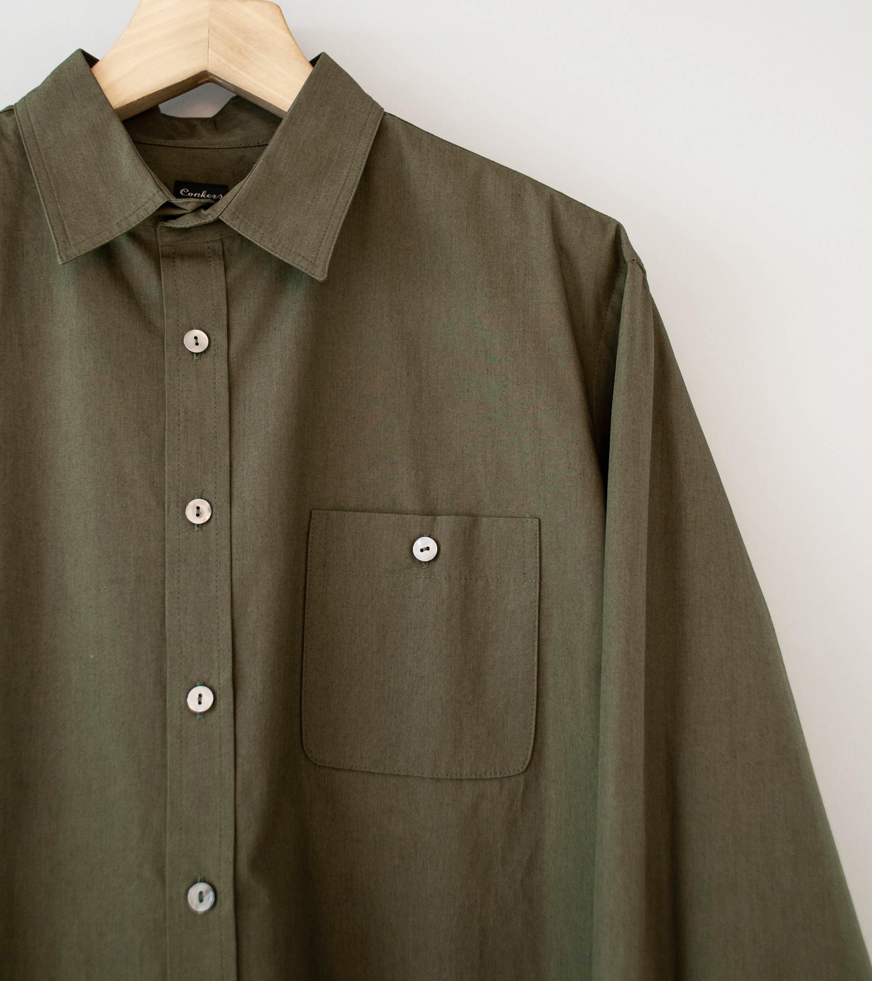 Conkers 'Sunday Shirt' (Pine Cotton Poplin) - Image 2