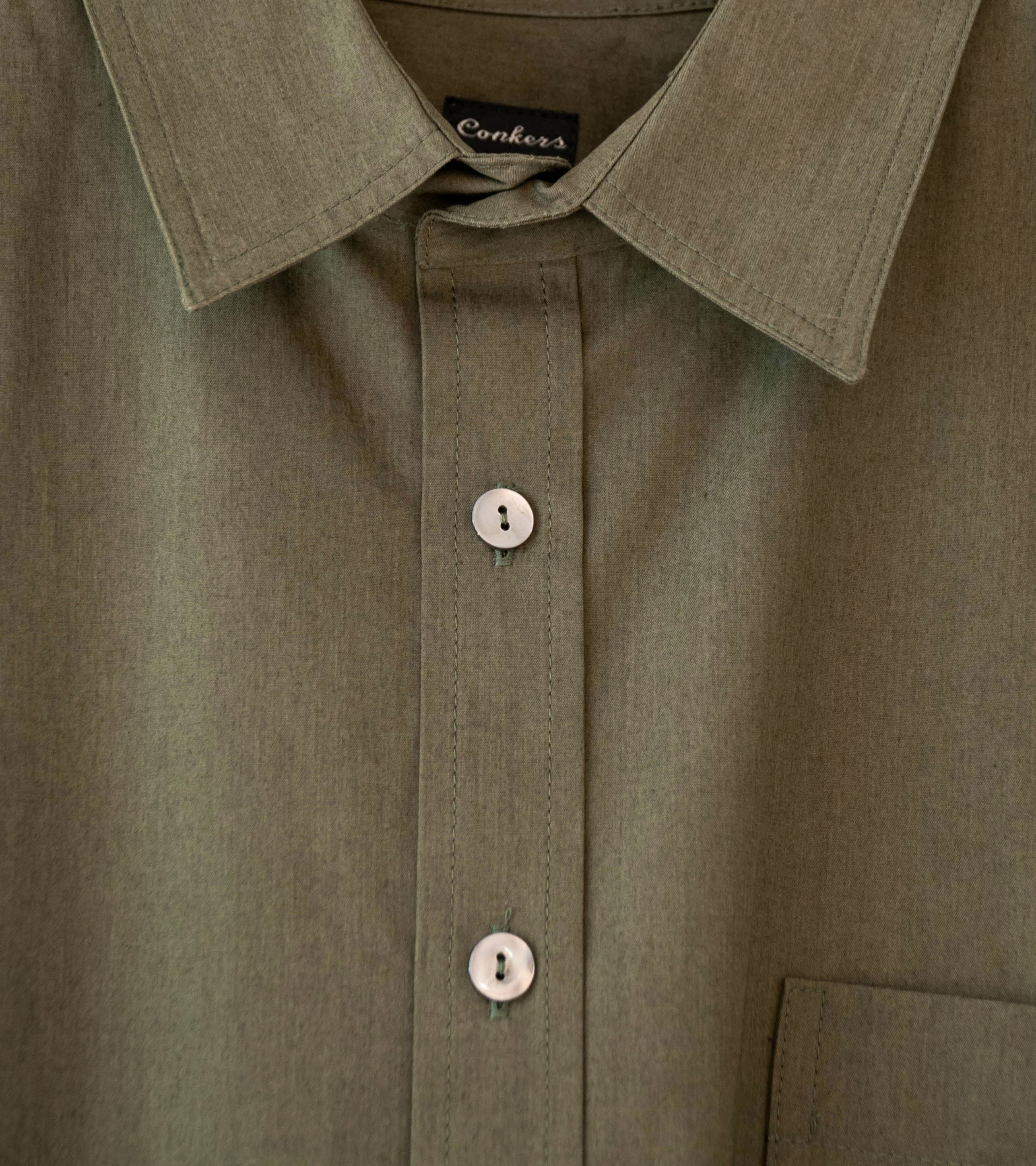Conkers 'Sunday Shirt' (Pine Cotton Poplin) - Image 6