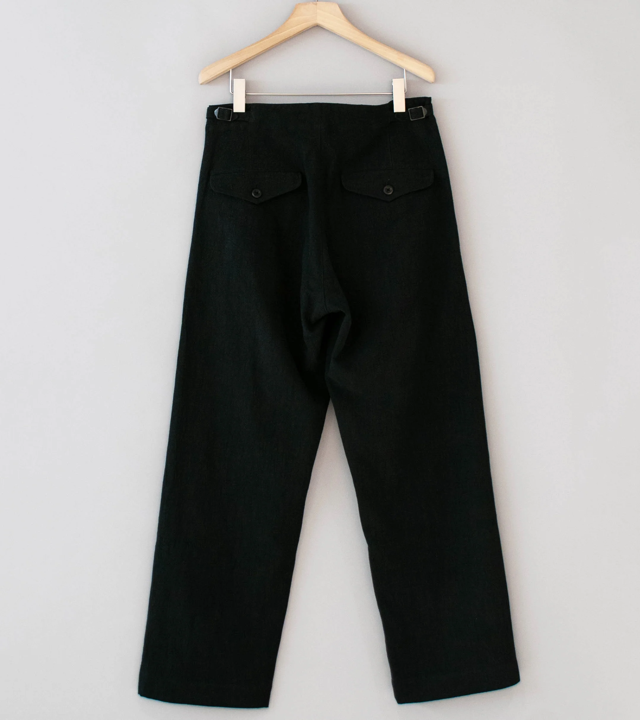 Conkers 'Tavern Trouser' (Charcoal Ramie Cotton) - Image 4